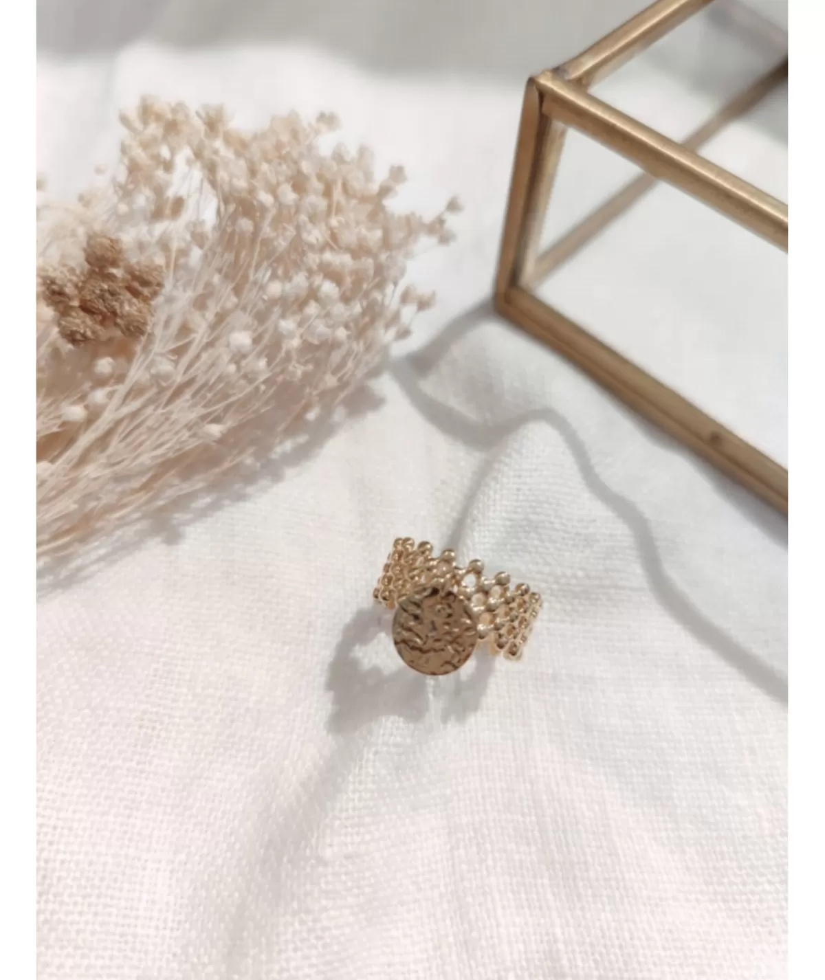 La boutique de Lilie Bijoux>BAGUE SEVERINE Dore