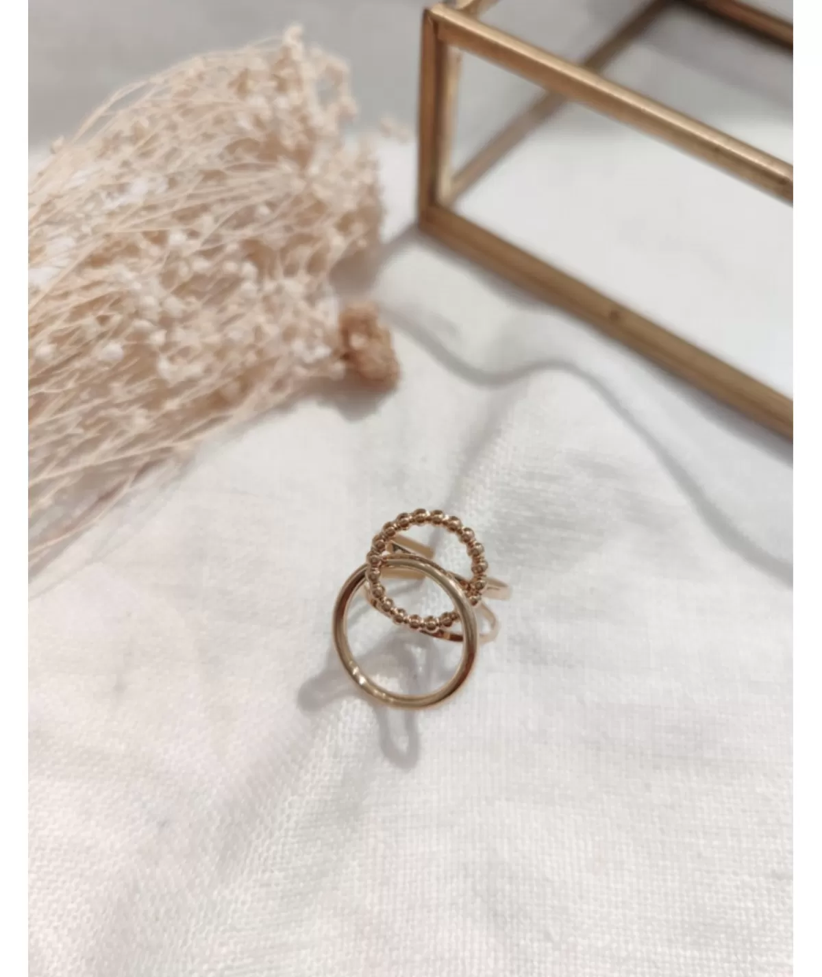 La boutique de Lilie Bijoux>BAGUE VIRGINIE Dore