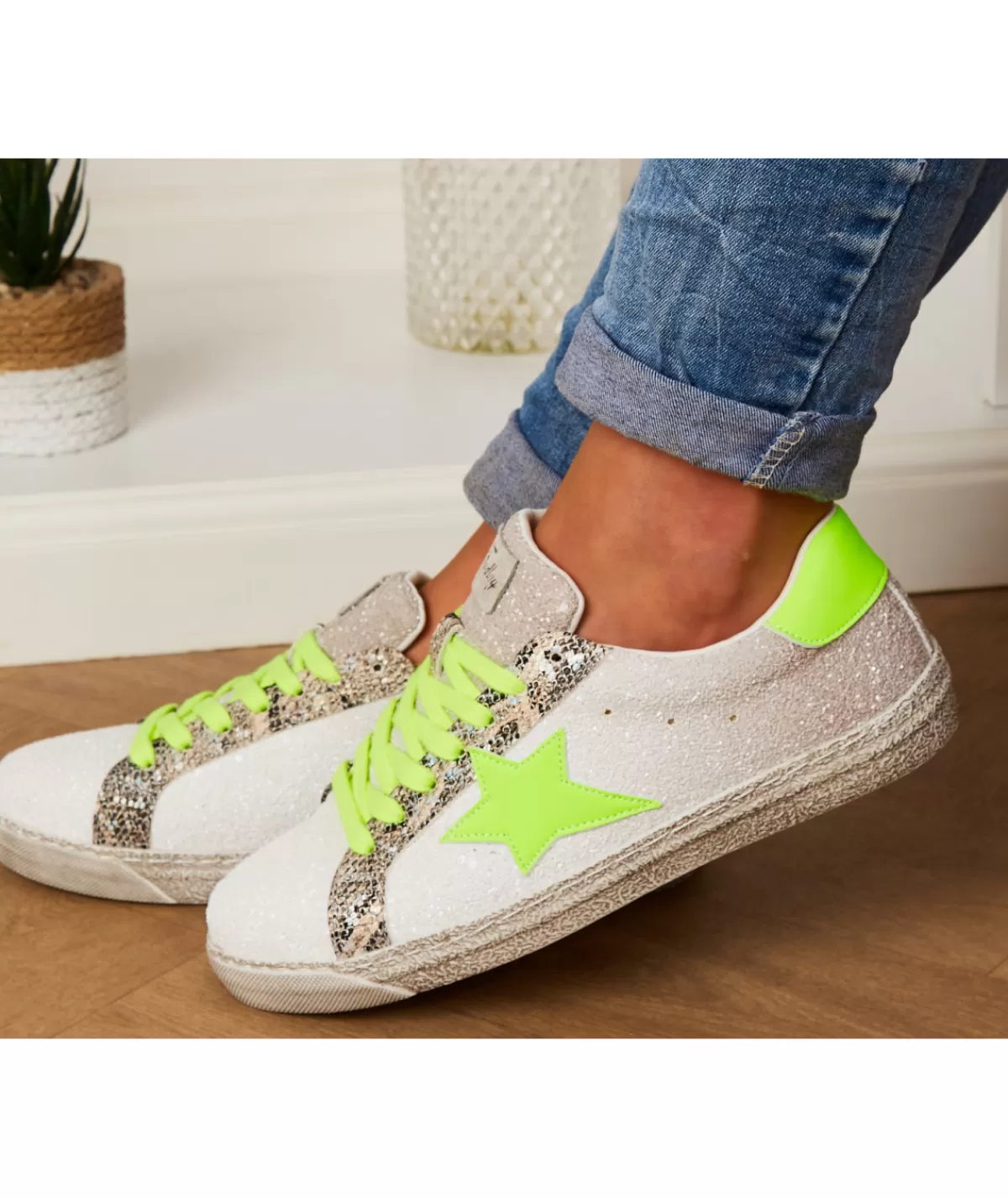 La boutique de Lilie Baskets>BASKET GAELLA Jaunefluo
