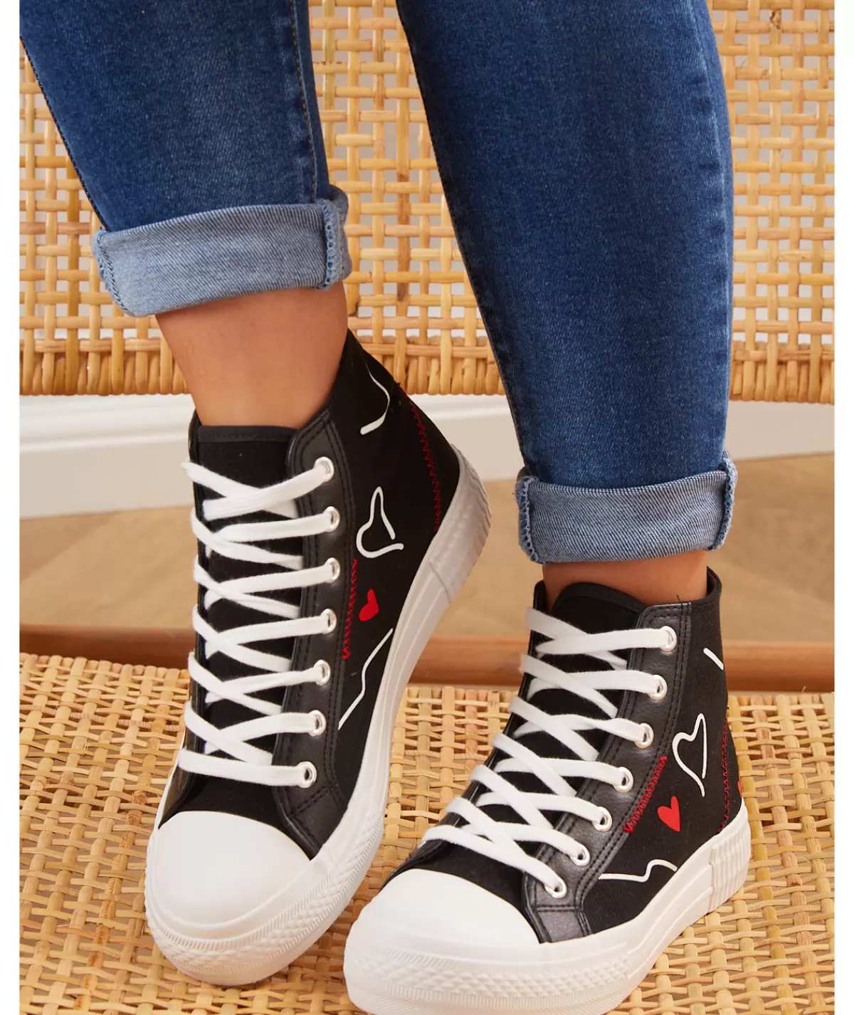 La boutique de Lilie Baskets>BASKET ISABELLE - Noir