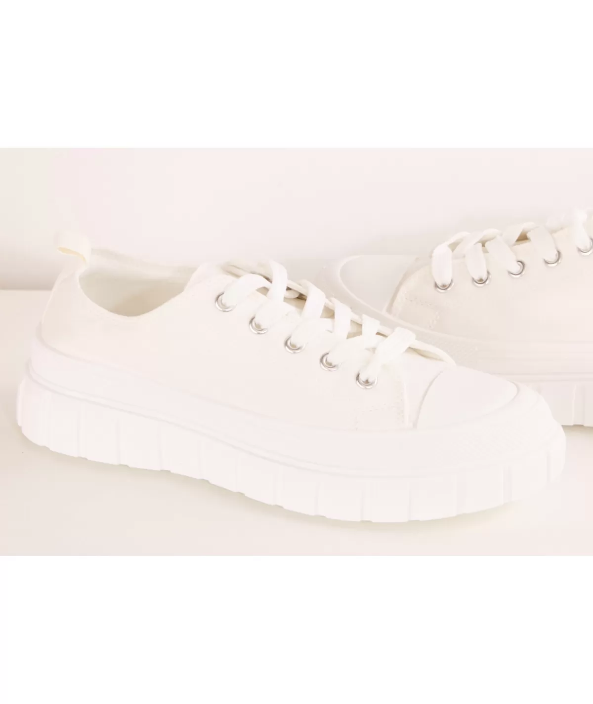 La boutique de Lilie Baskets>BASKET LISANDRA BASSE Blanc