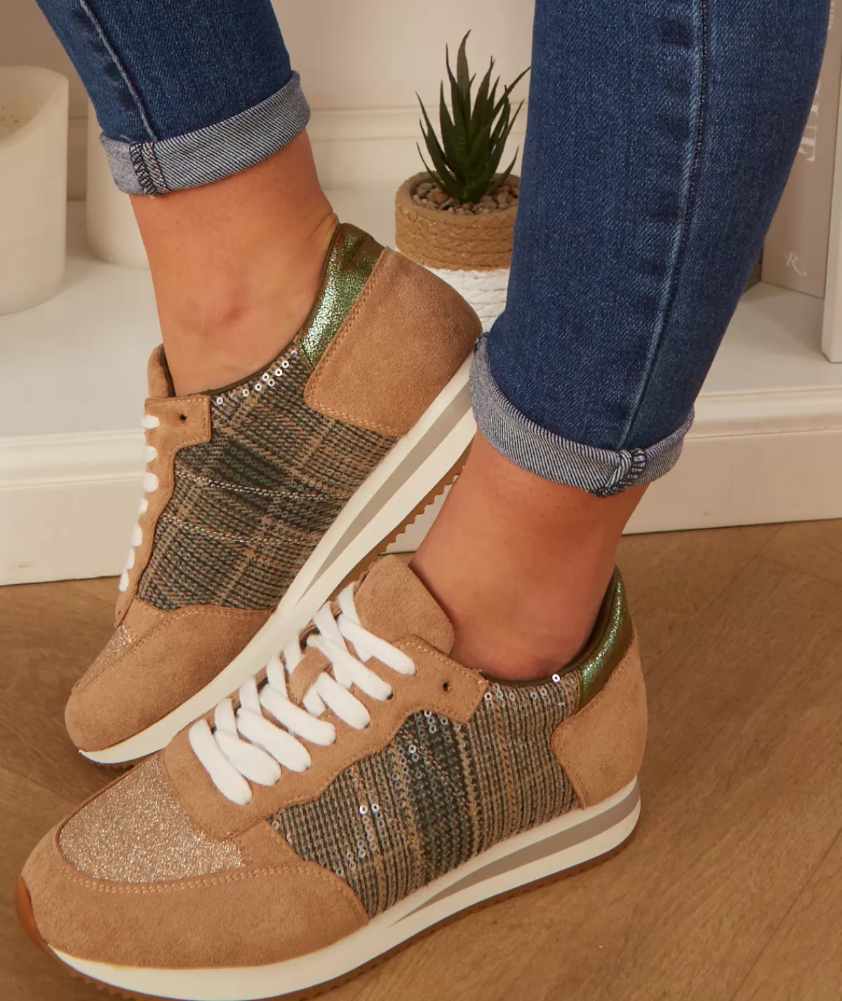 La boutique de Lilie Baskets>BASKET SALOME Vert