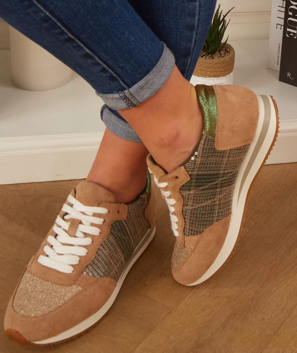 La boutique de Lilie Baskets>BASKET SALOME Vert