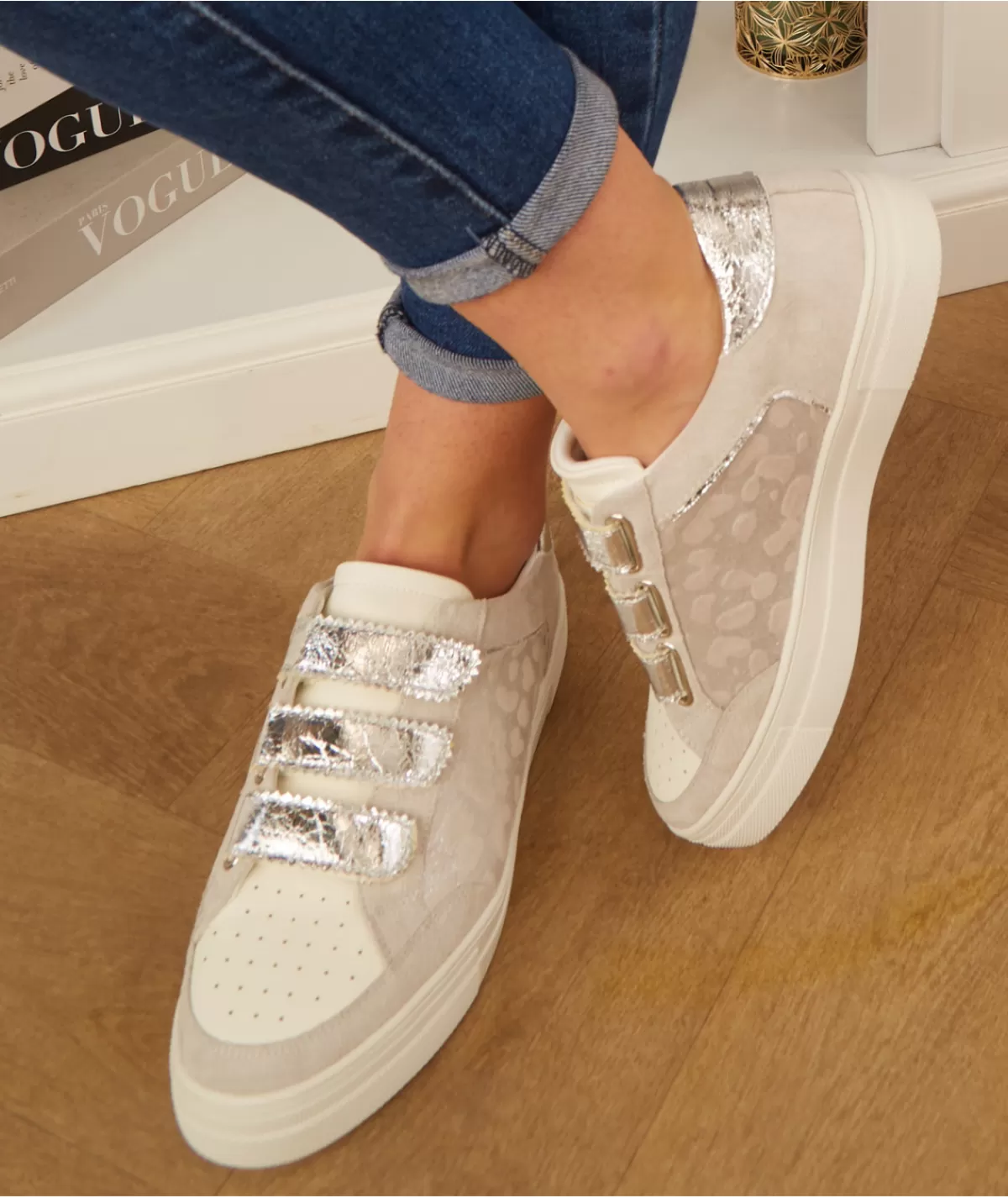 La boutique de Lilie Baskets>BASKETS AGLAE Gris
