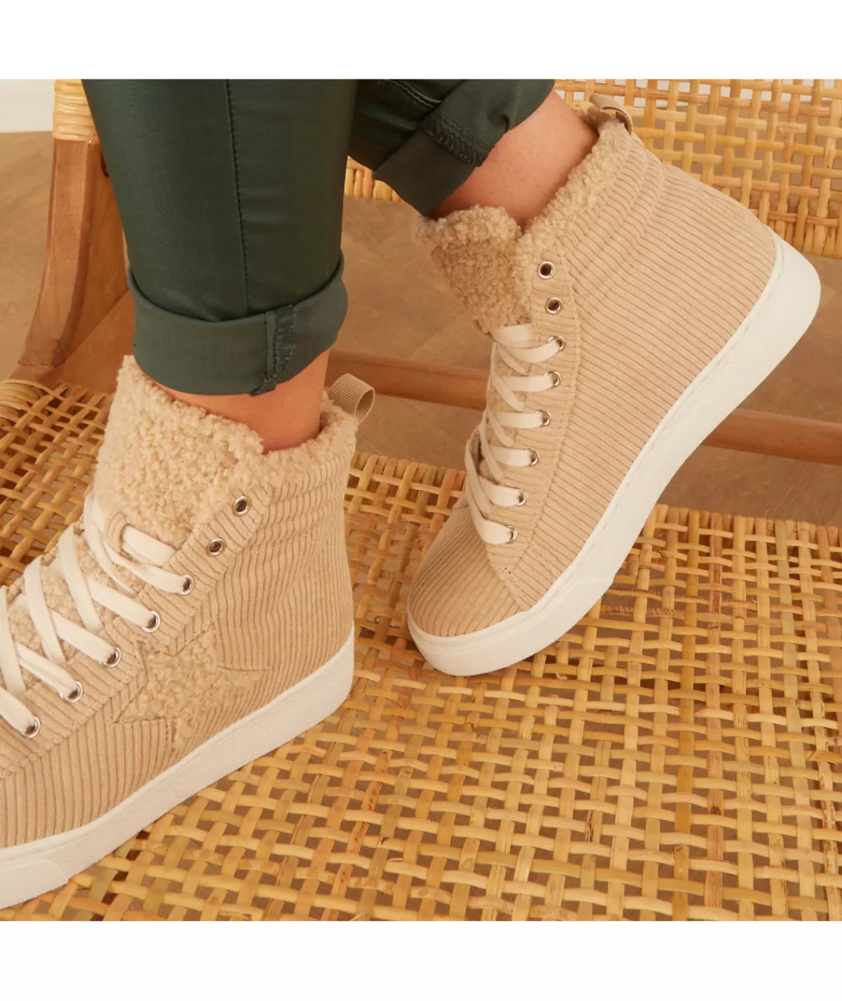 La boutique de Lilie Baskets>BASKETS ANASTACIA Beige