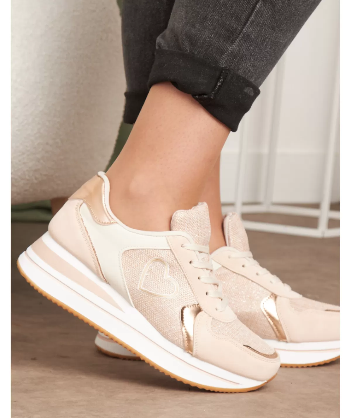 La boutique de Lilie Baskets>BASKETS ANDREA Rose