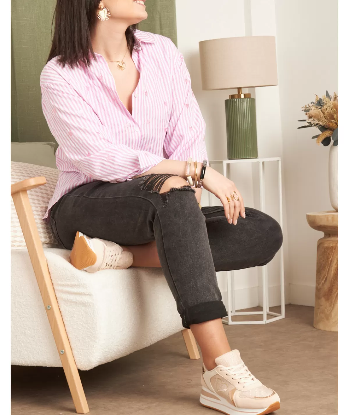 La boutique de Lilie Baskets>BASKETS ANDREA Rose