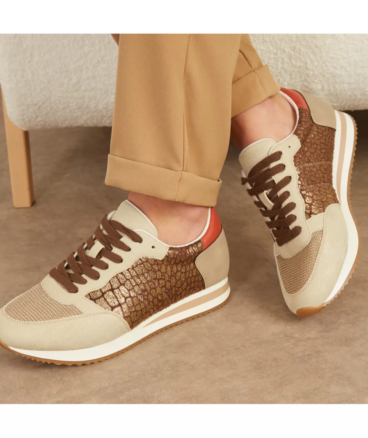 La boutique de Lilie Baskets>BASKETS BRITNEY Kaki