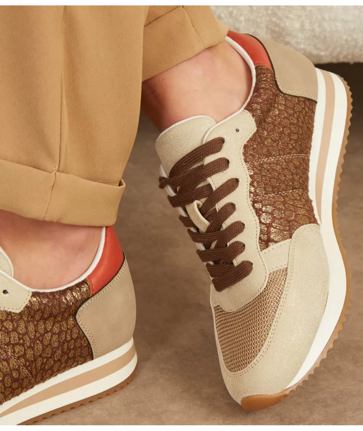 La boutique de Lilie Baskets>BASKETS BRITNEY Kaki