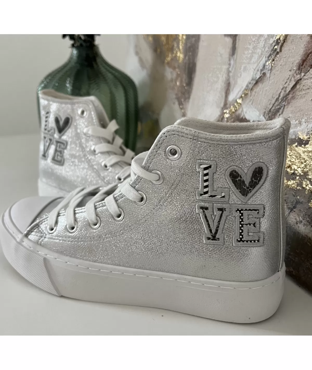 La boutique de Lilie Baskets>BASKETS CASSIE Gris