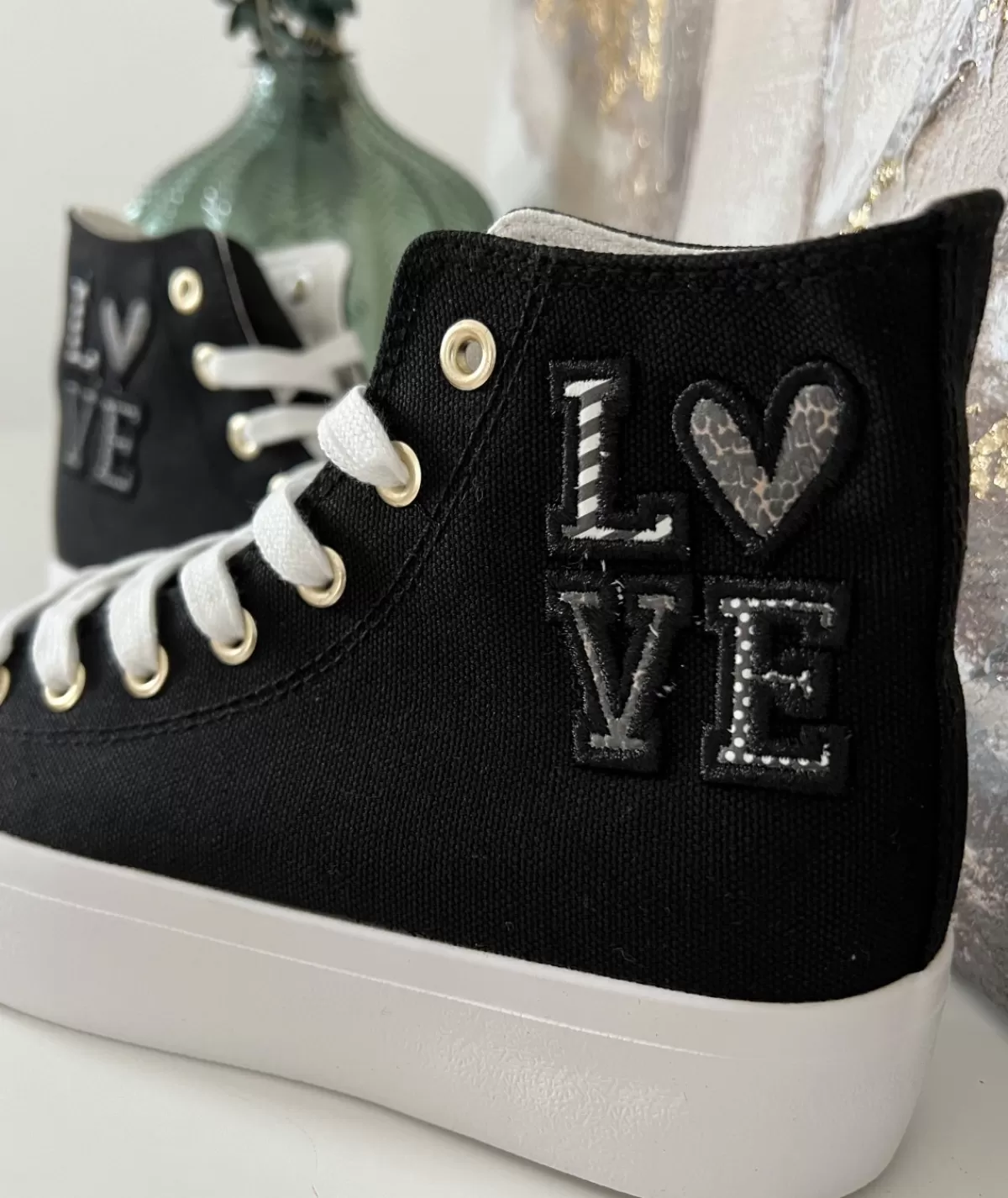 La boutique de Lilie Baskets>BASKETS CASSIE Noir
