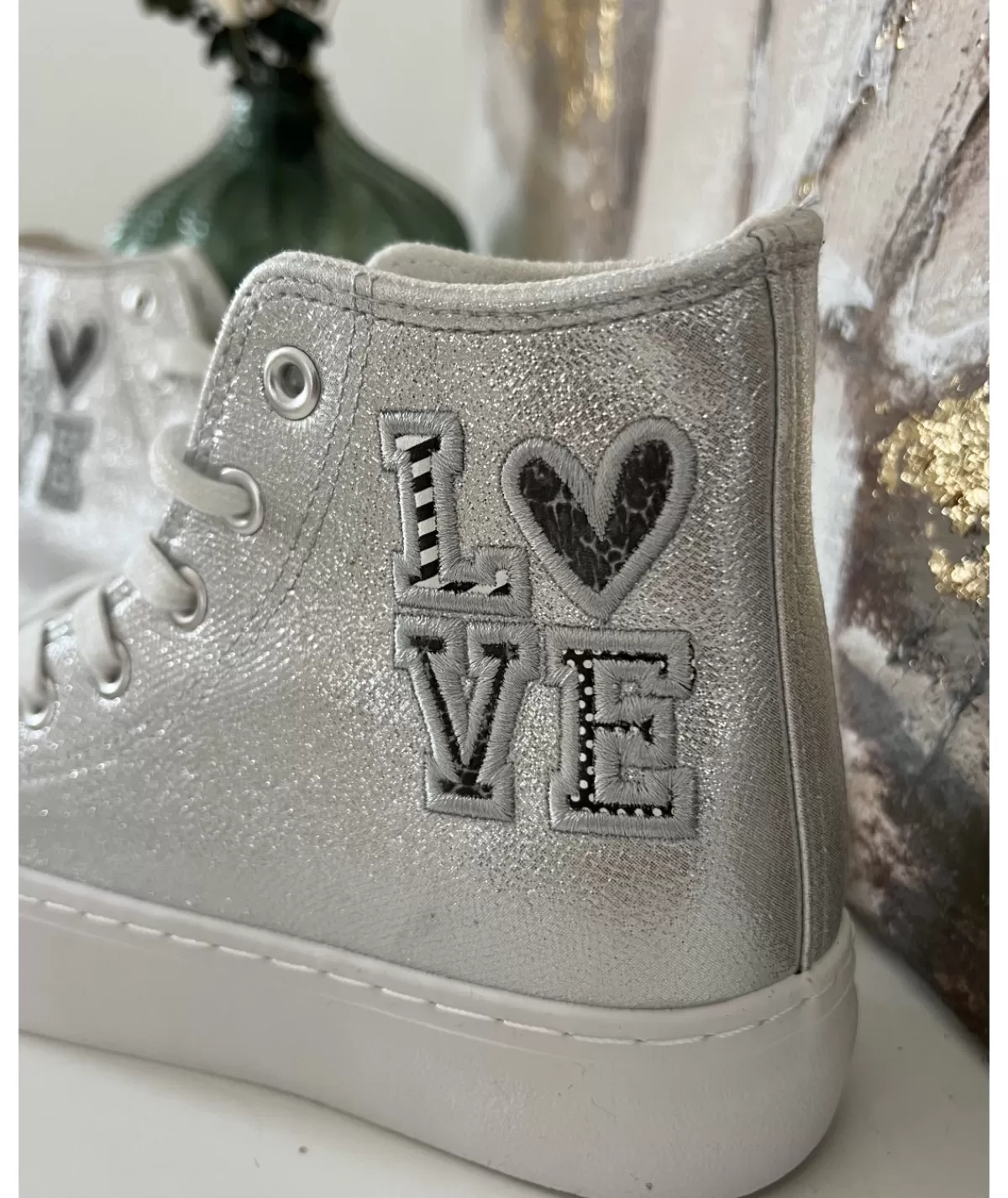 La boutique de Lilie Baskets>BASKETS CASSIE Gris