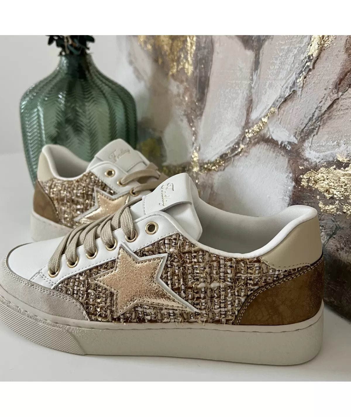 La boutique de Lilie Baskets>BASKETS EMILIEN Dore