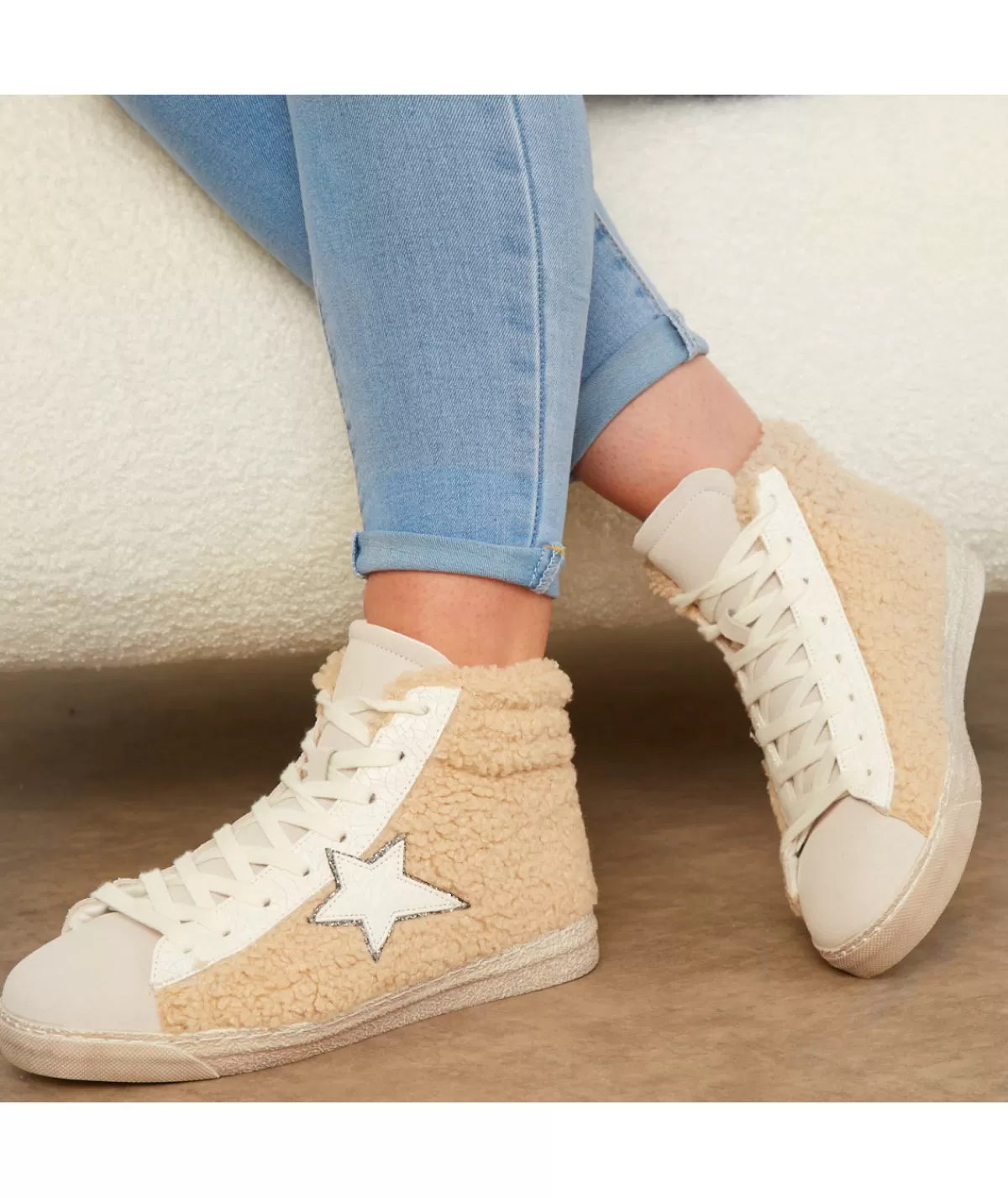 La boutique de Lilie Baskets>BASKETS ENOLA Beige