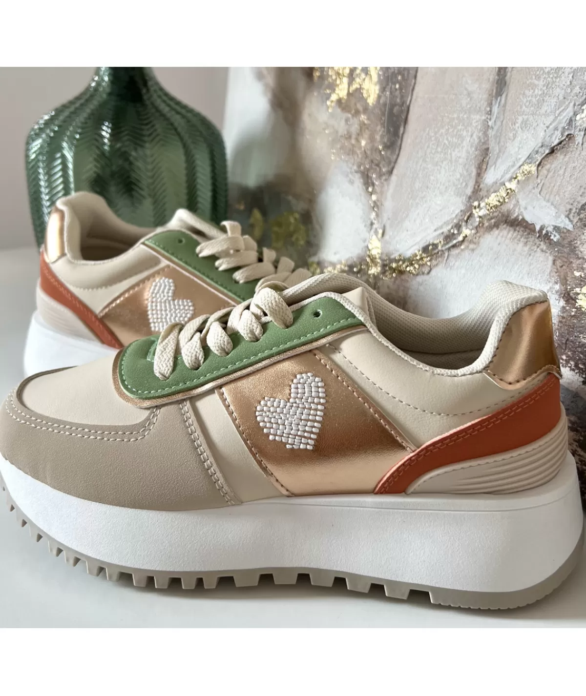 La boutique de Lilie Baskets>BASKETS ETIENNE Beige