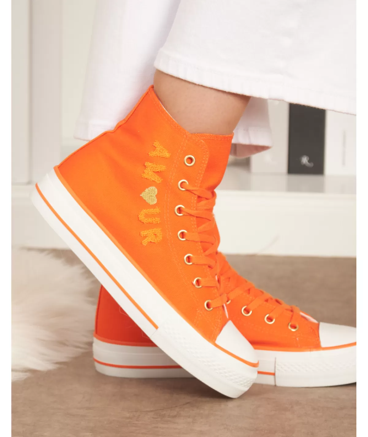 La boutique de Lilie Baskets>BASKETS GISELE Orange