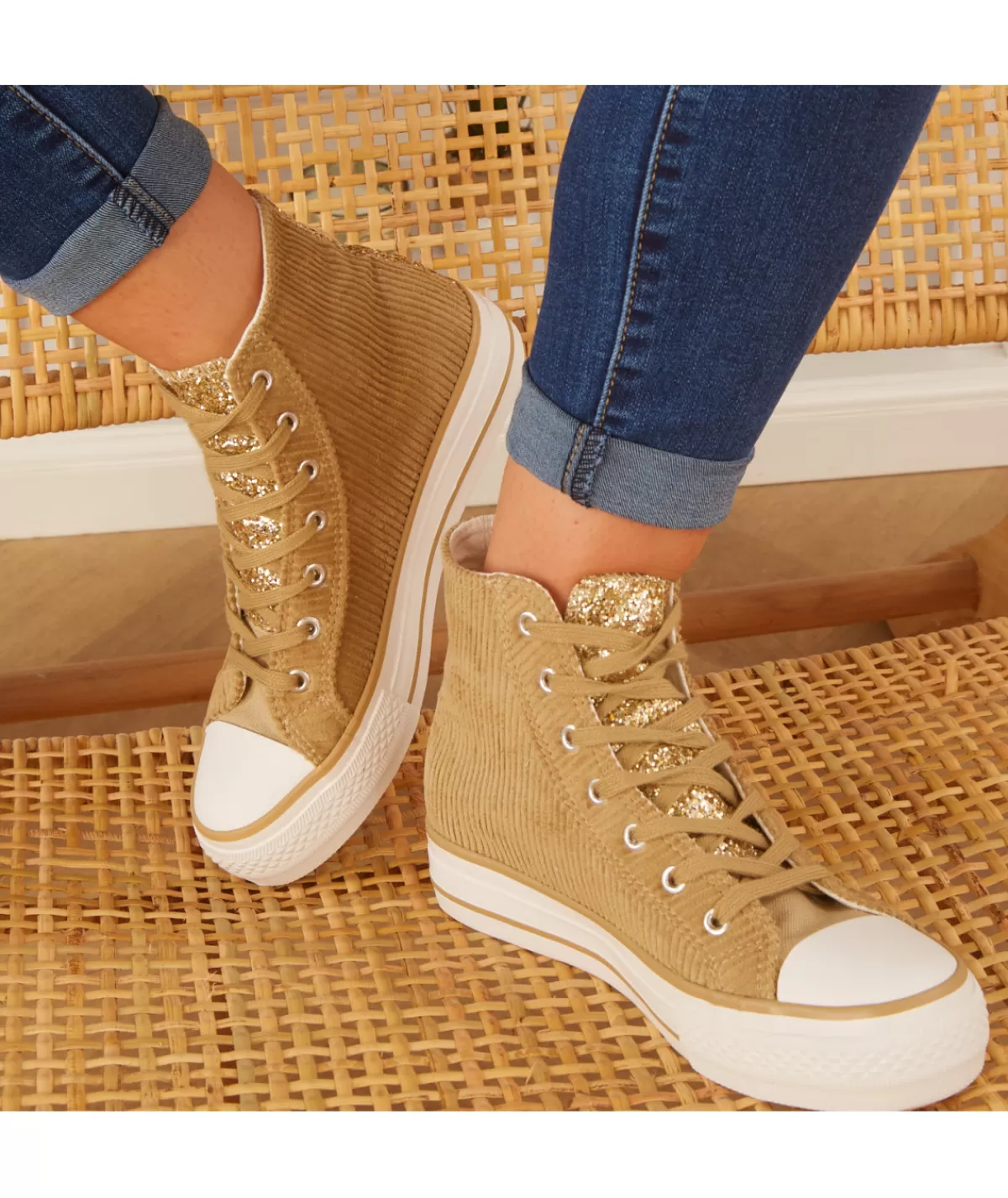 La boutique de Lilie Baskets>BASKETS JOULIA Taupe