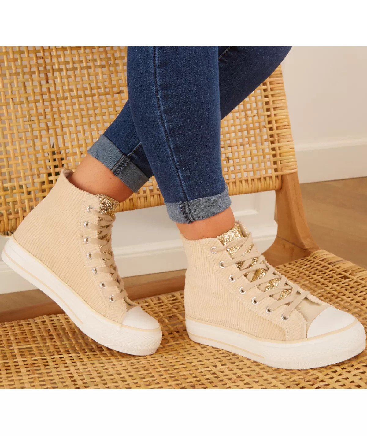 La boutique de Lilie Baskets>BASKETS JOULIA Beige