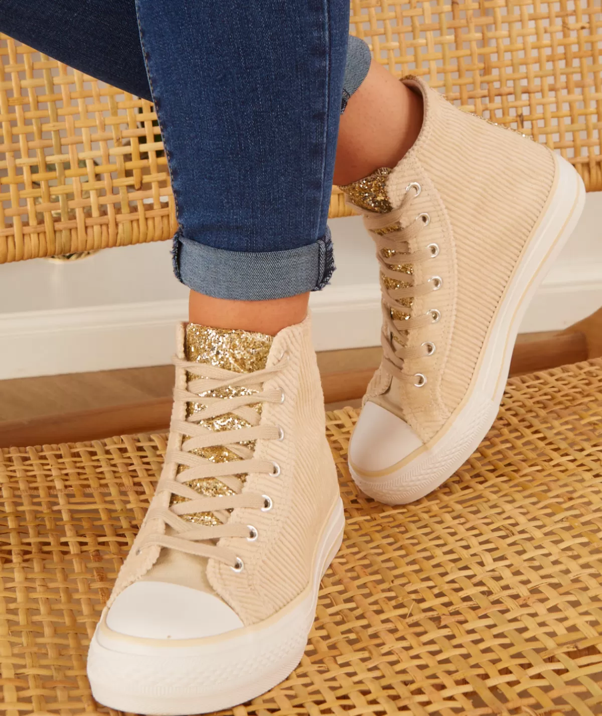 La boutique de Lilie Baskets>BASKETS JOULIA Beige