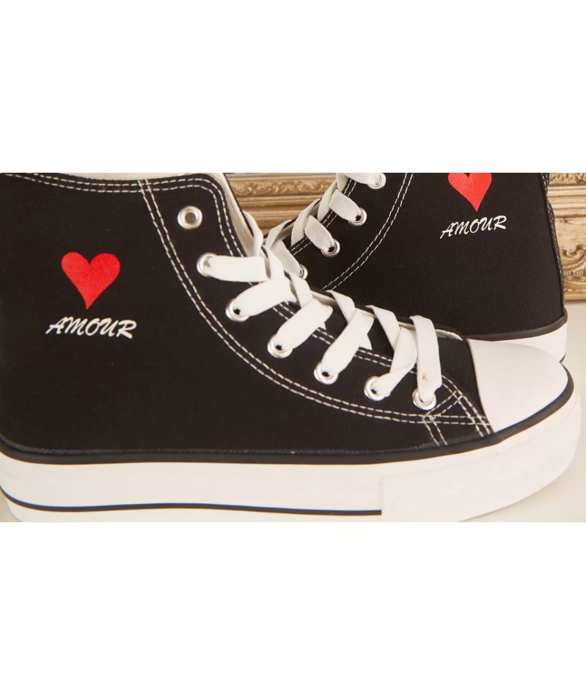La boutique de Lilie Baskets>BASKETS LAURA Noir