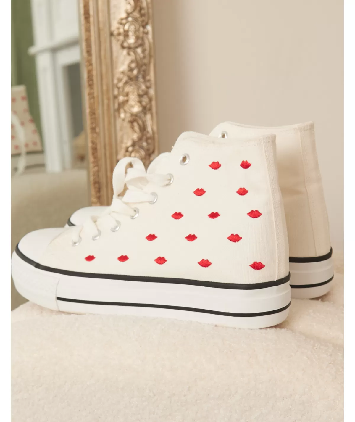 La boutique de Lilie Baskets>BASKETS LUCIANA Blanc