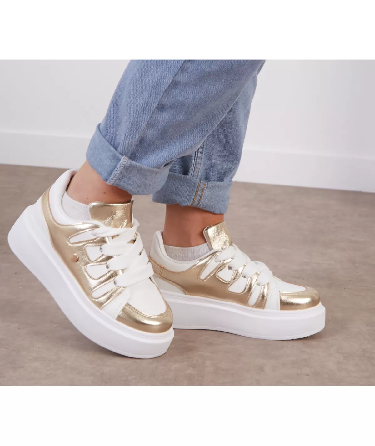 La boutique de Lilie Baskets>BASKETS MARINE Dore