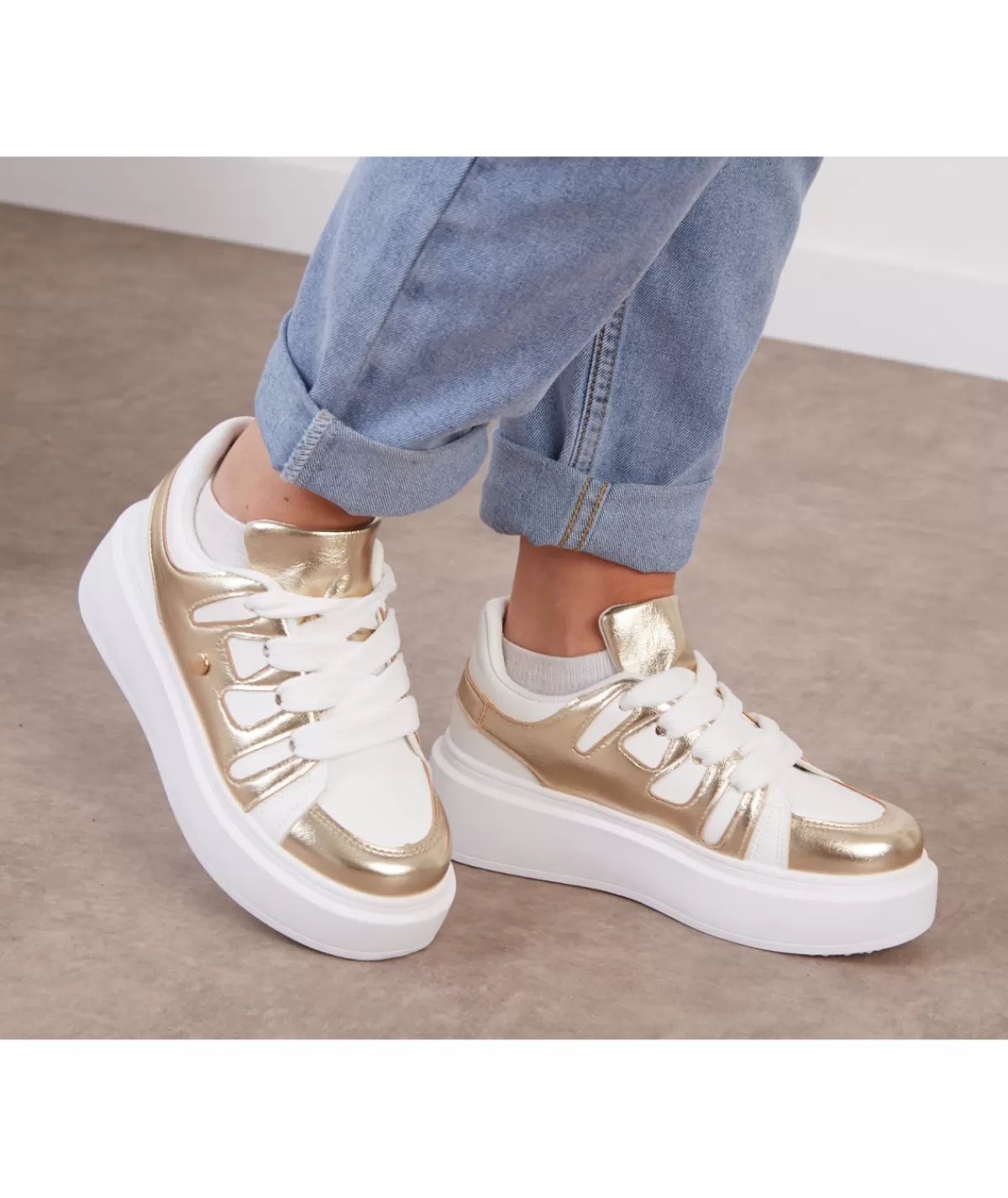 La boutique de Lilie Baskets>BASKETS MARINE Dore