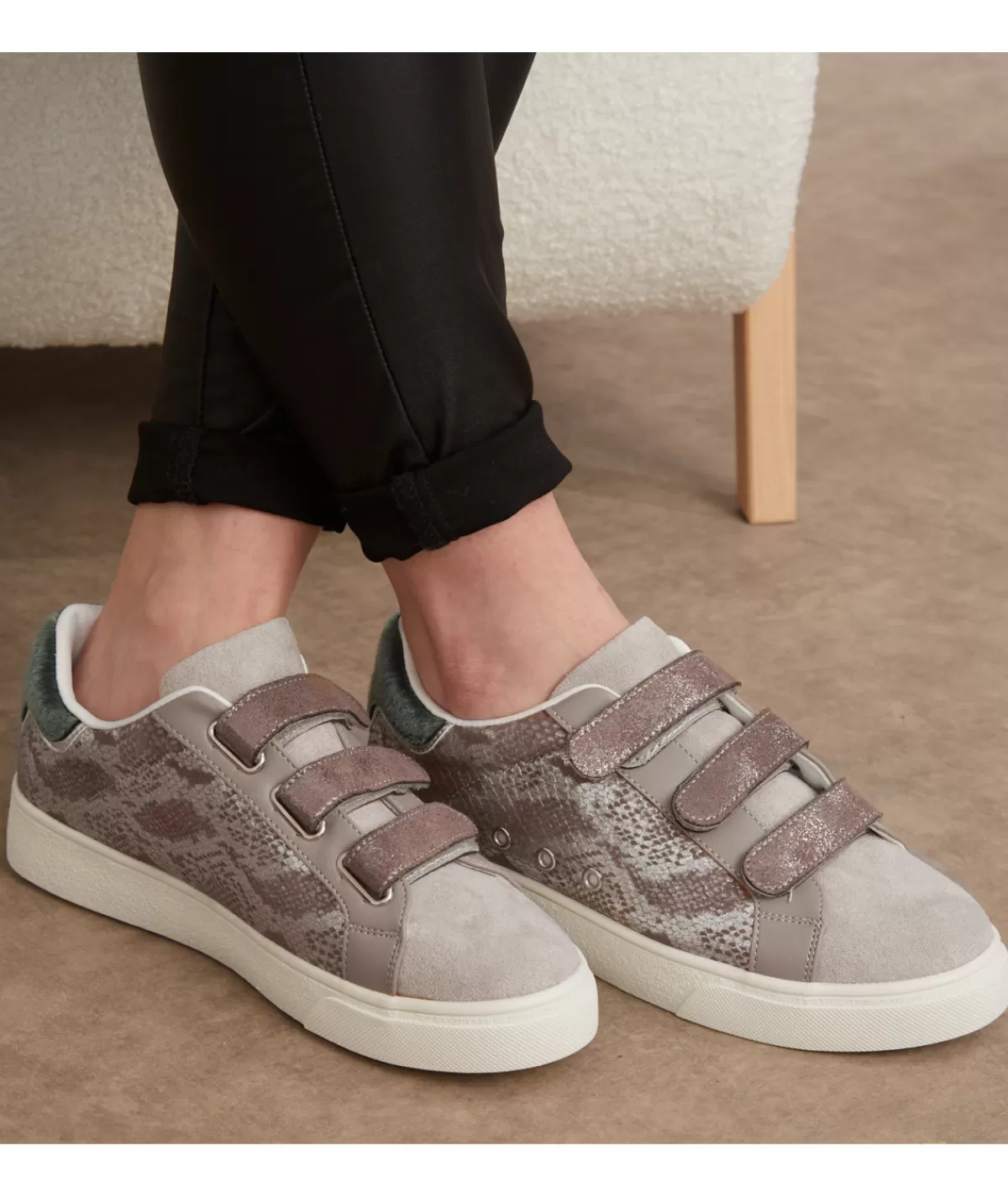 La boutique de Lilie Baskets>BASKETS MELANIE Gris