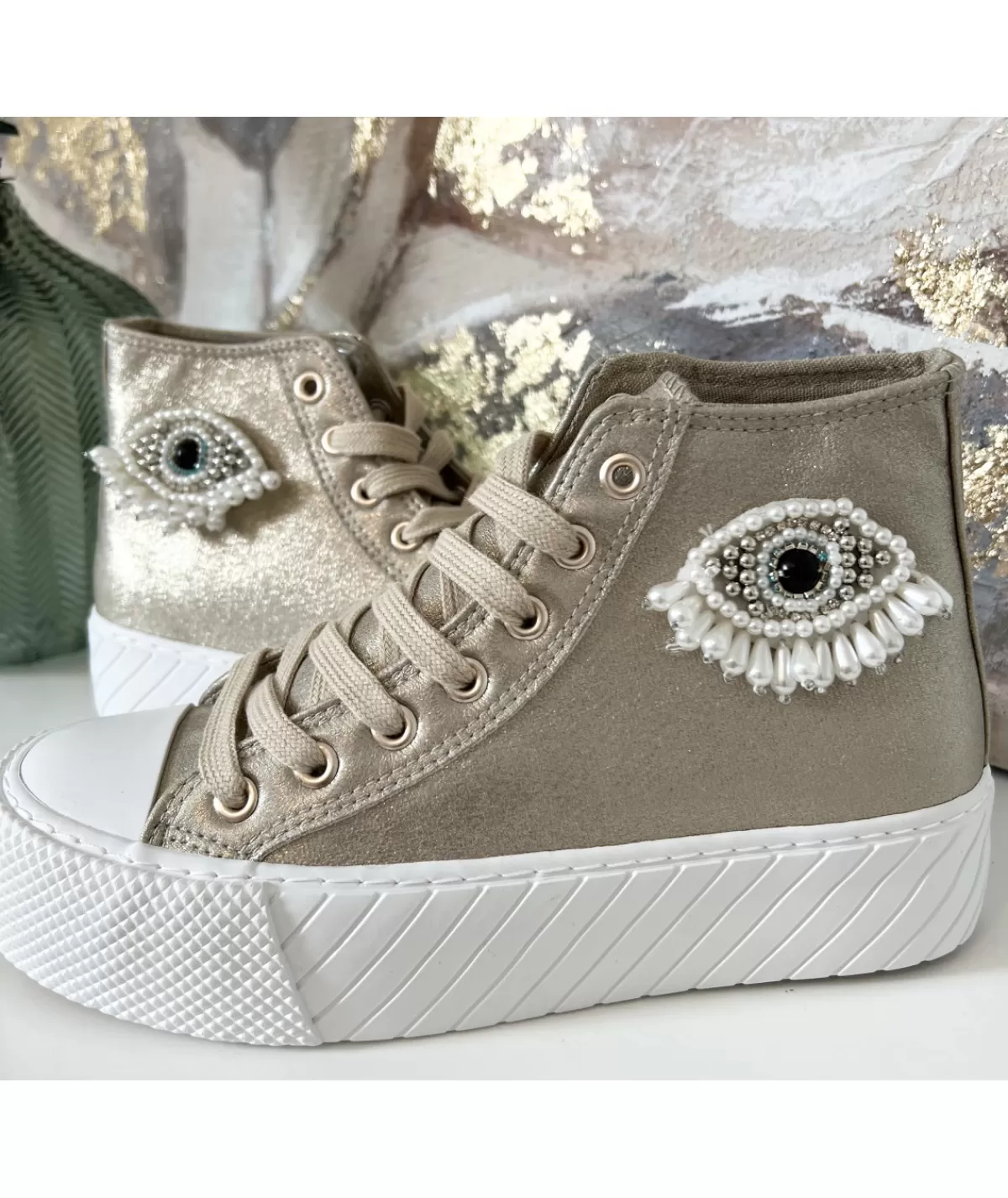 La boutique de Lilie Baskets>BASKETS PAULINA Dore