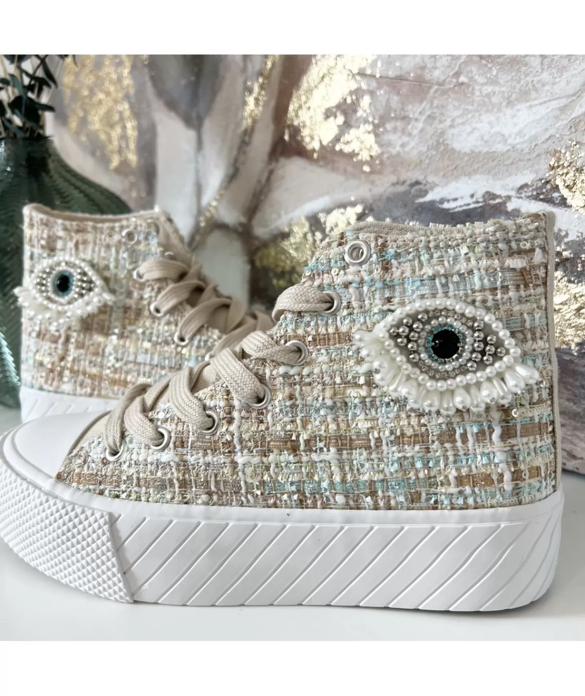 La boutique de Lilie Baskets>BASKETS PAULINA Beige