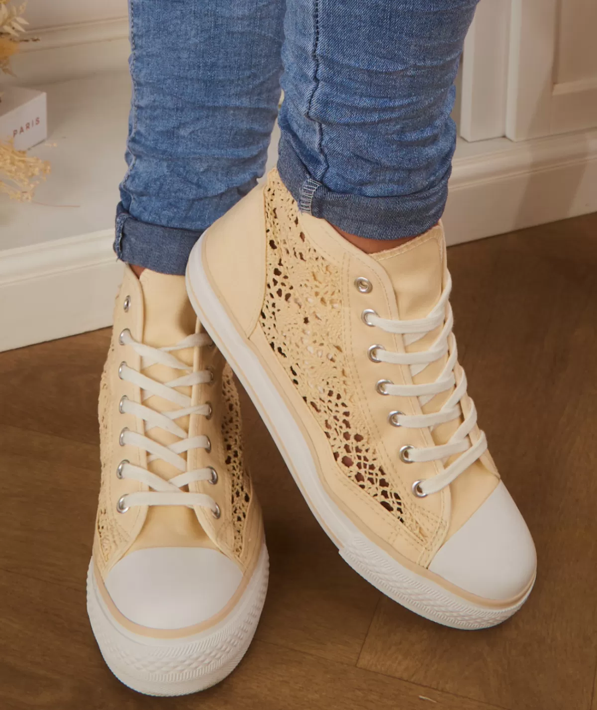 La boutique de Lilie Baskets>BASKETS PEGGY Beige