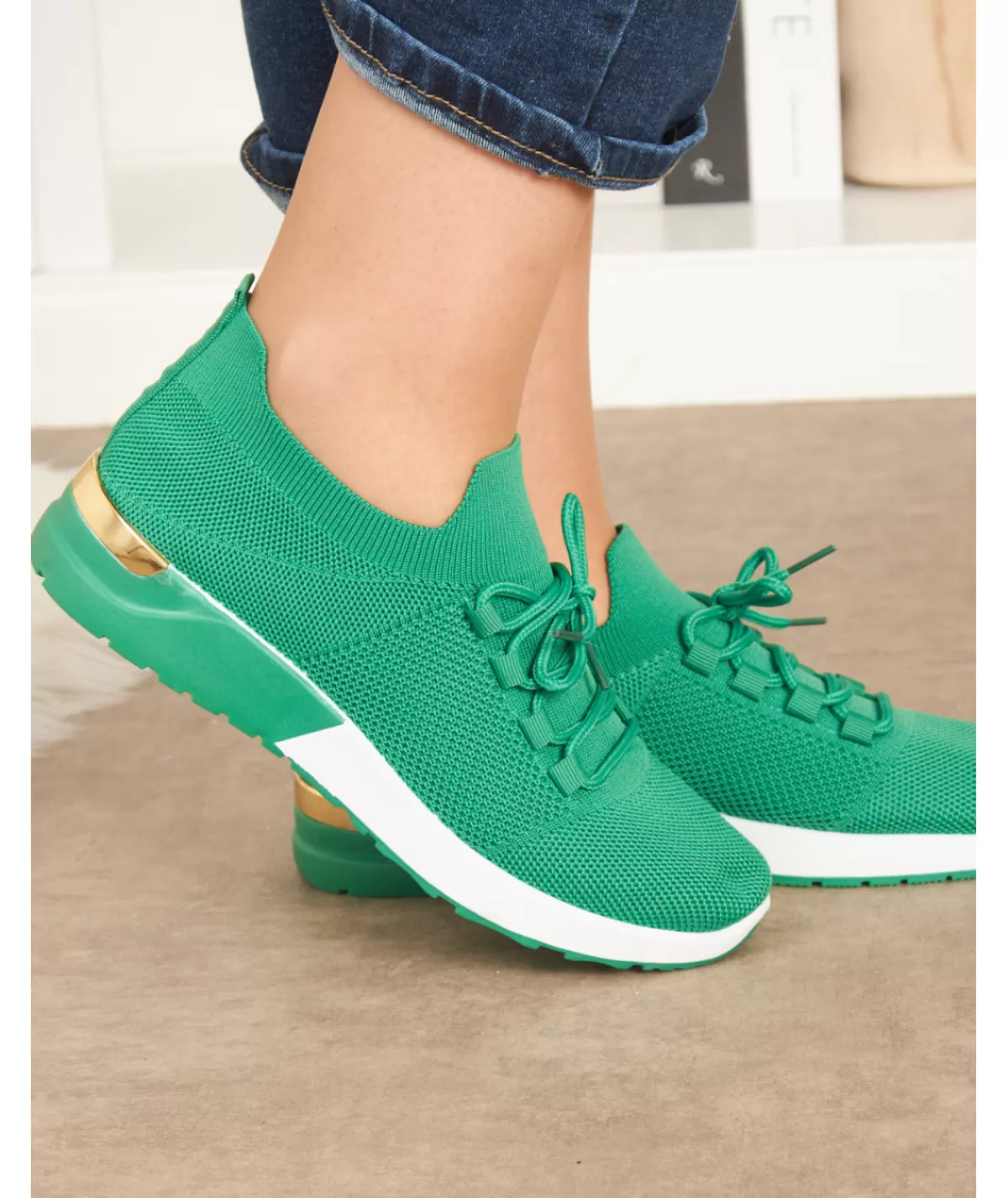 La boutique de Lilie Baskets>BASKETS RABYA Vert