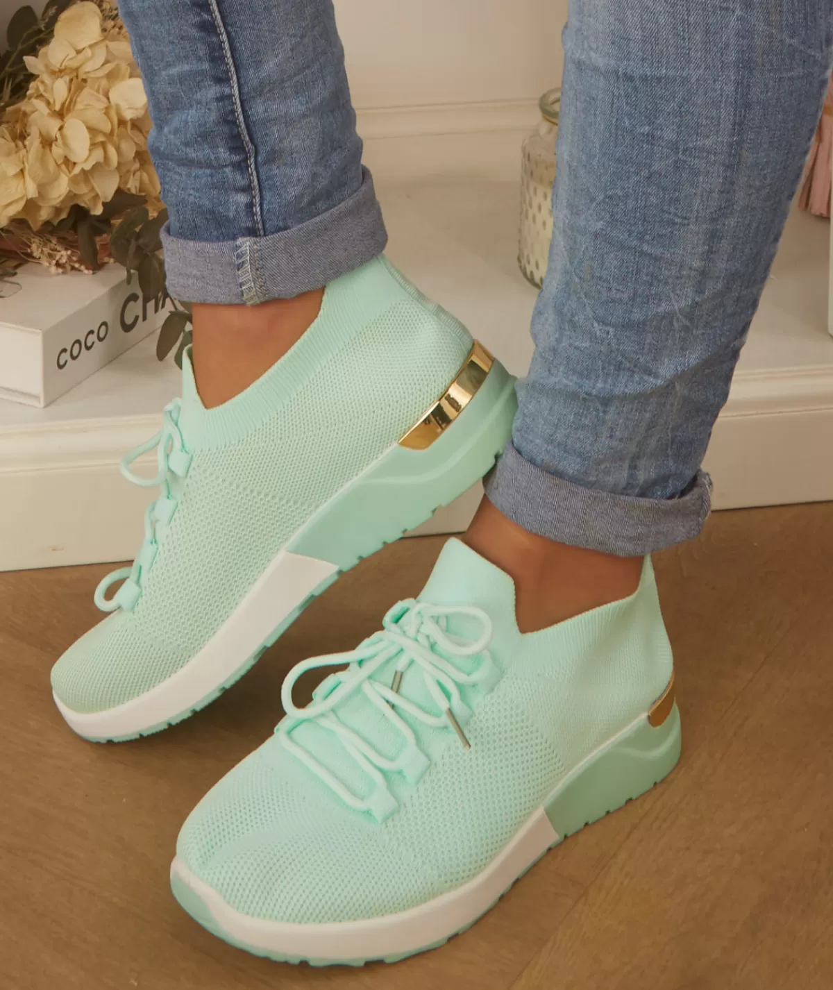La boutique de Lilie Baskets>BASKETS RABYA Vertdeau