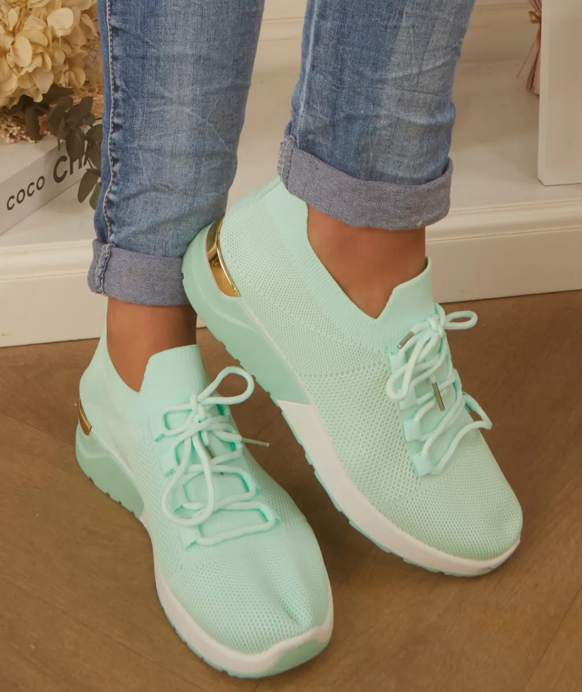 La boutique de Lilie Baskets>BASKETS RABYA Vertdeau