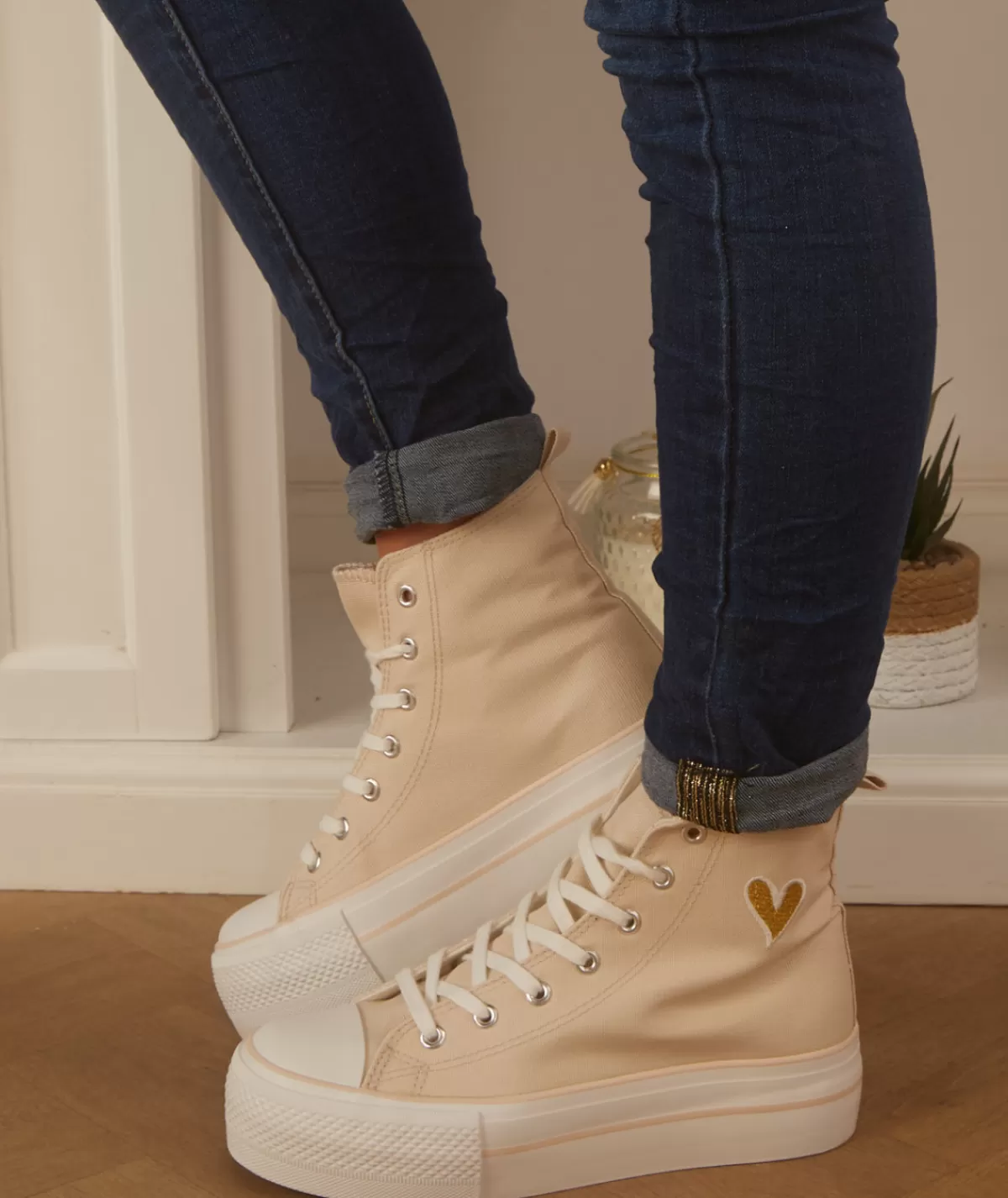 La boutique de Lilie Baskets>BASKETS VENUS Beige