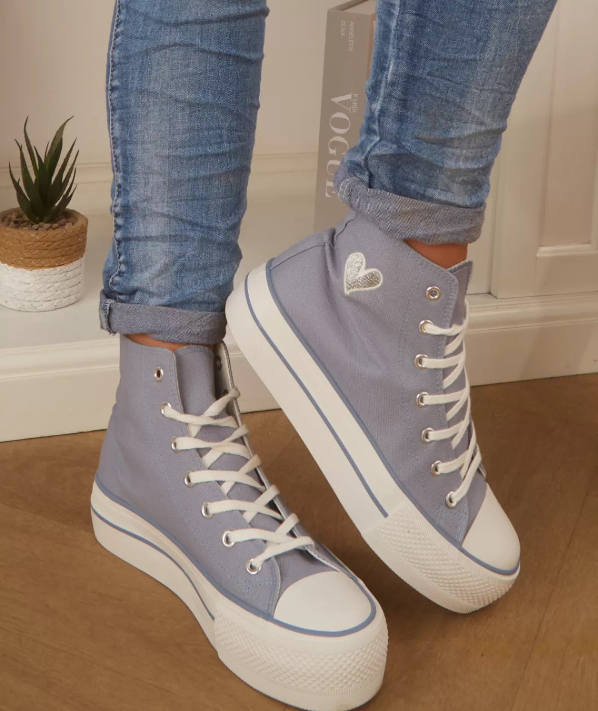 La boutique de Lilie Baskets>BASKETS VENUS Bleuciel