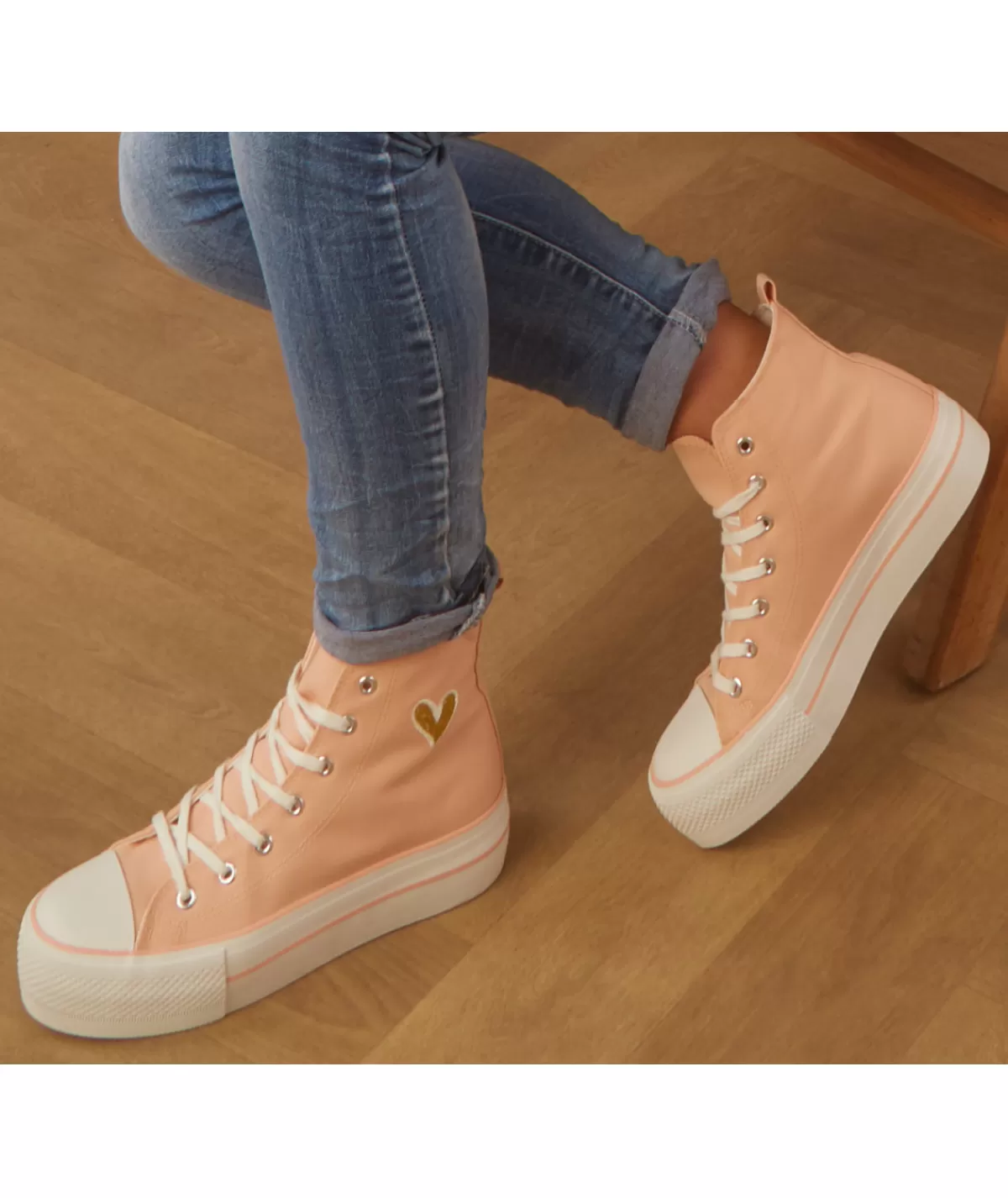 La boutique de Lilie Baskets>BASKETS VENUS Rosepoudre