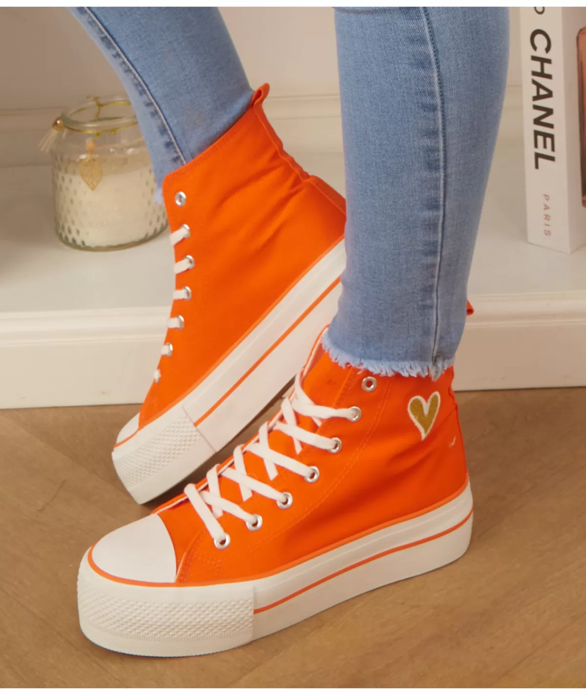 La boutique de Lilie Baskets>BASKETS VENUS II Orange