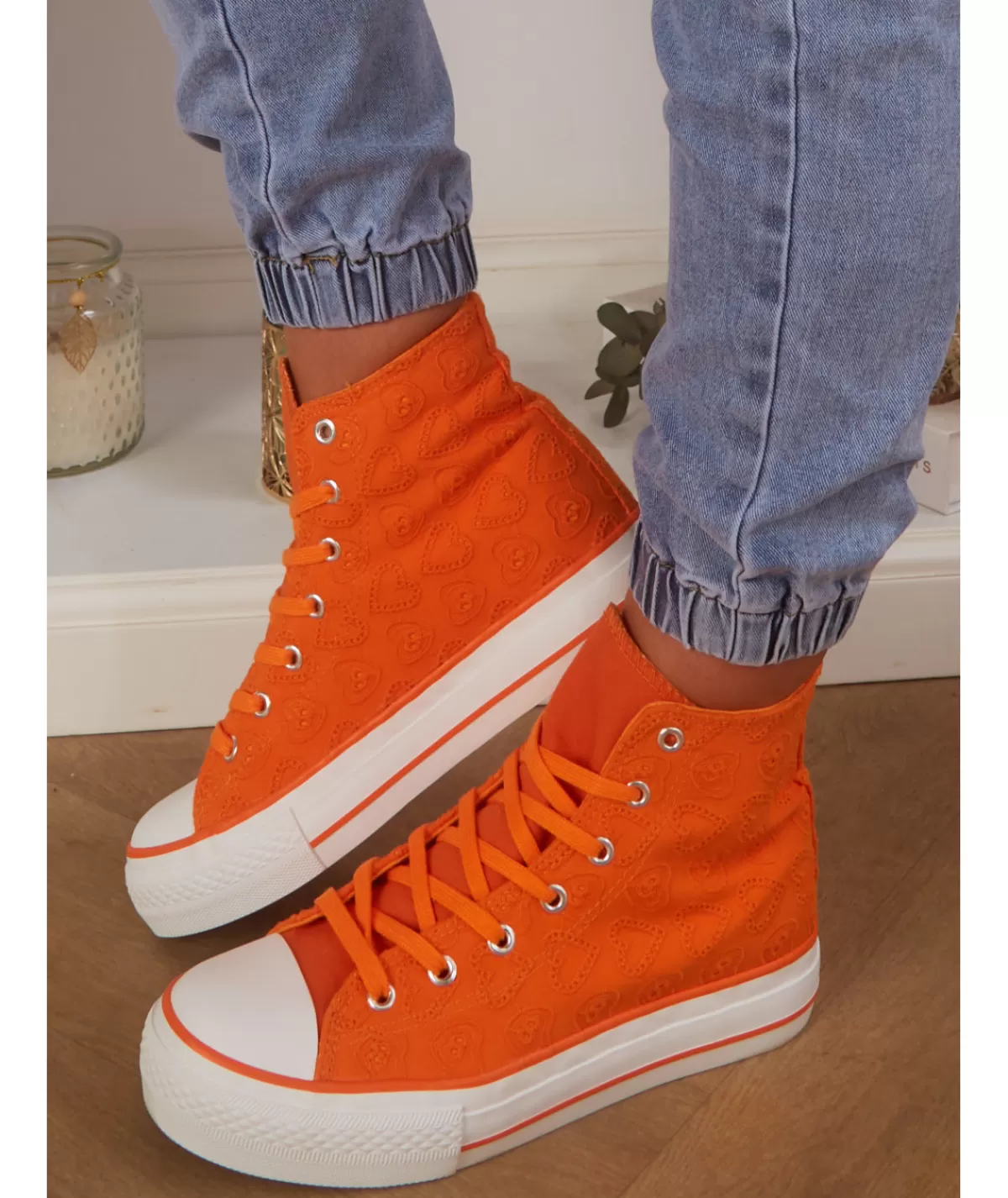 La boutique de Lilie Baskets>BASKETS VICKY Orange