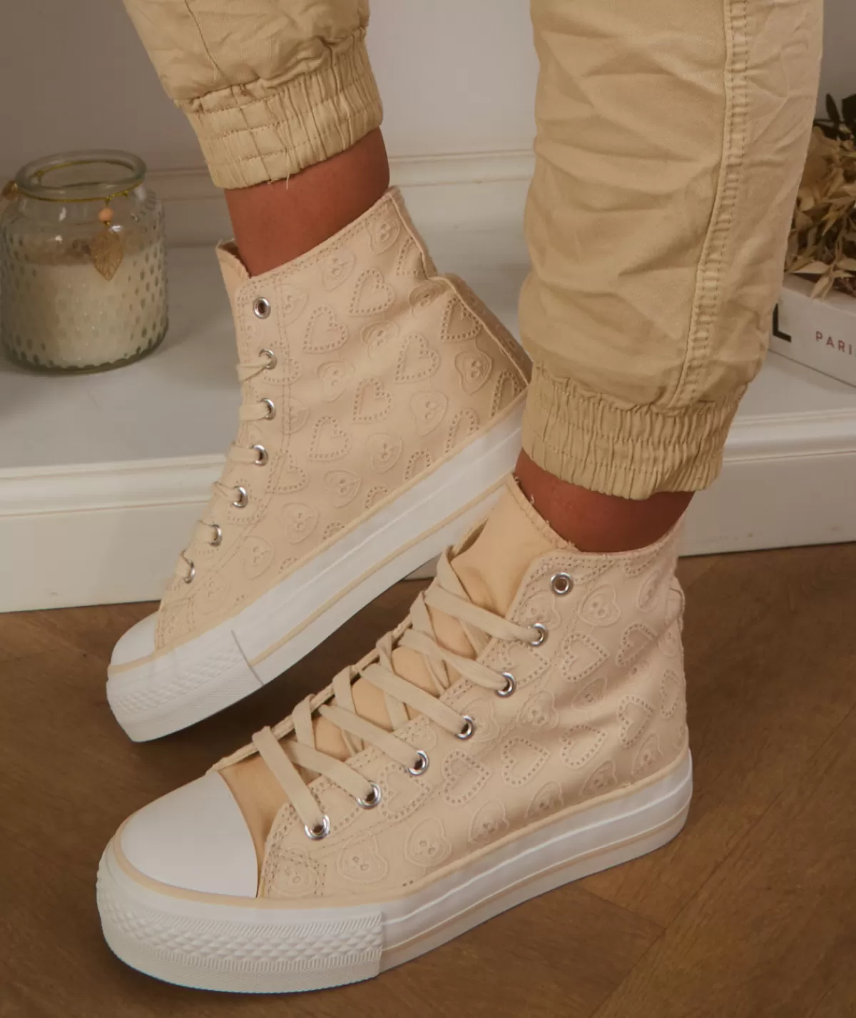 La boutique de Lilie Baskets>BASKETS VICKY Beige