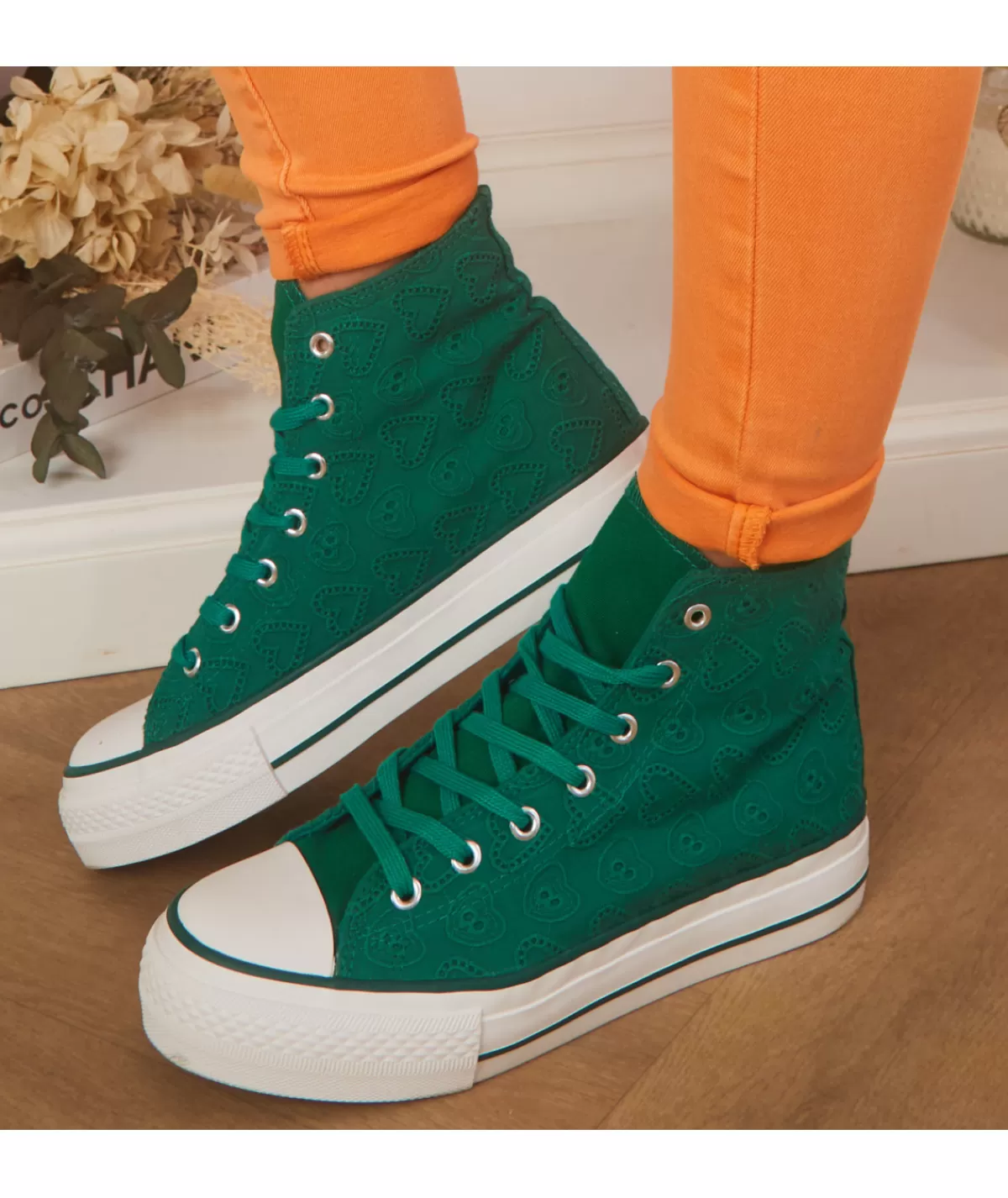 La boutique de Lilie Baskets>BASKETS VICKY Vert
