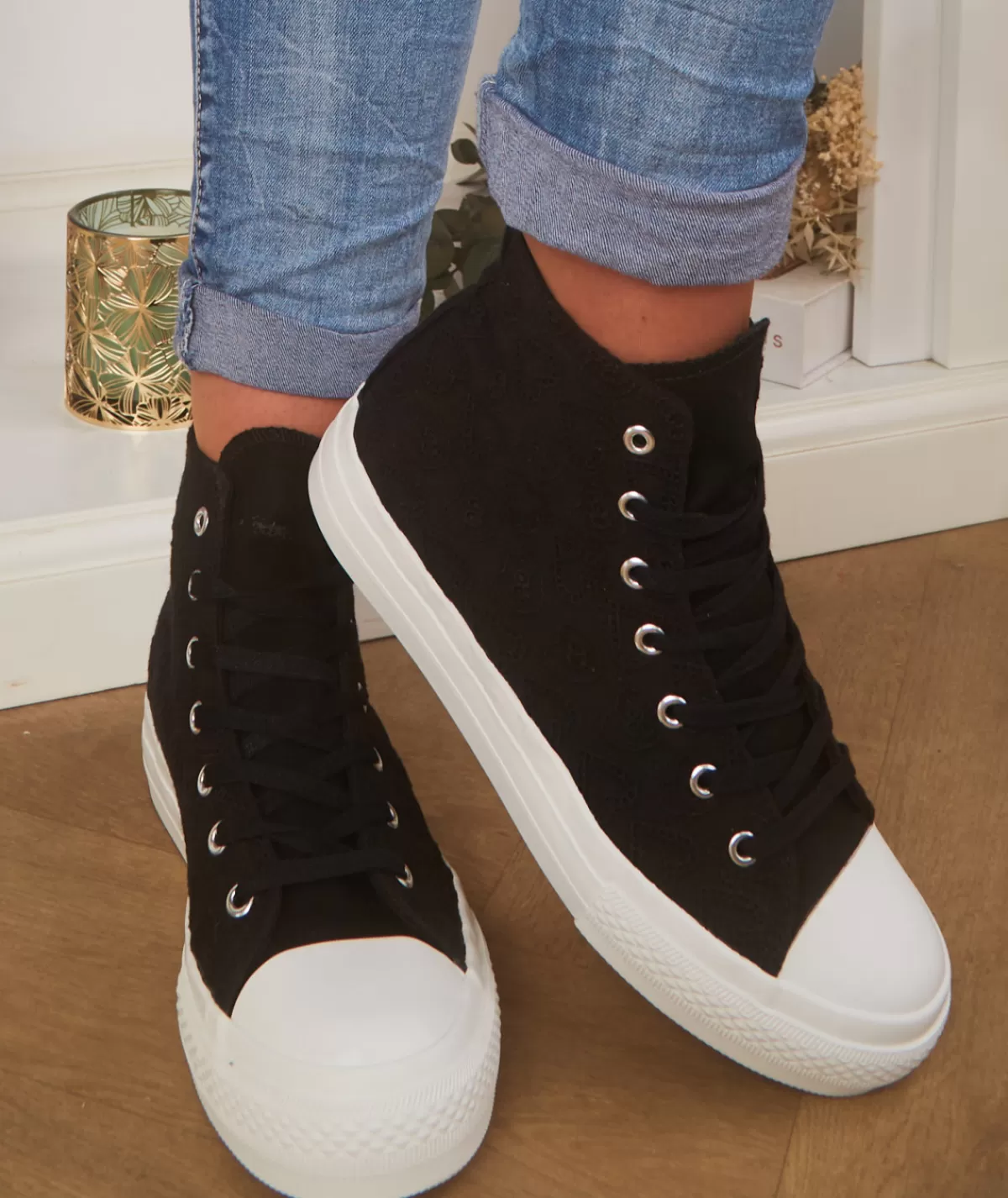 La boutique de Lilie Baskets>BASKETS VICKY Noir