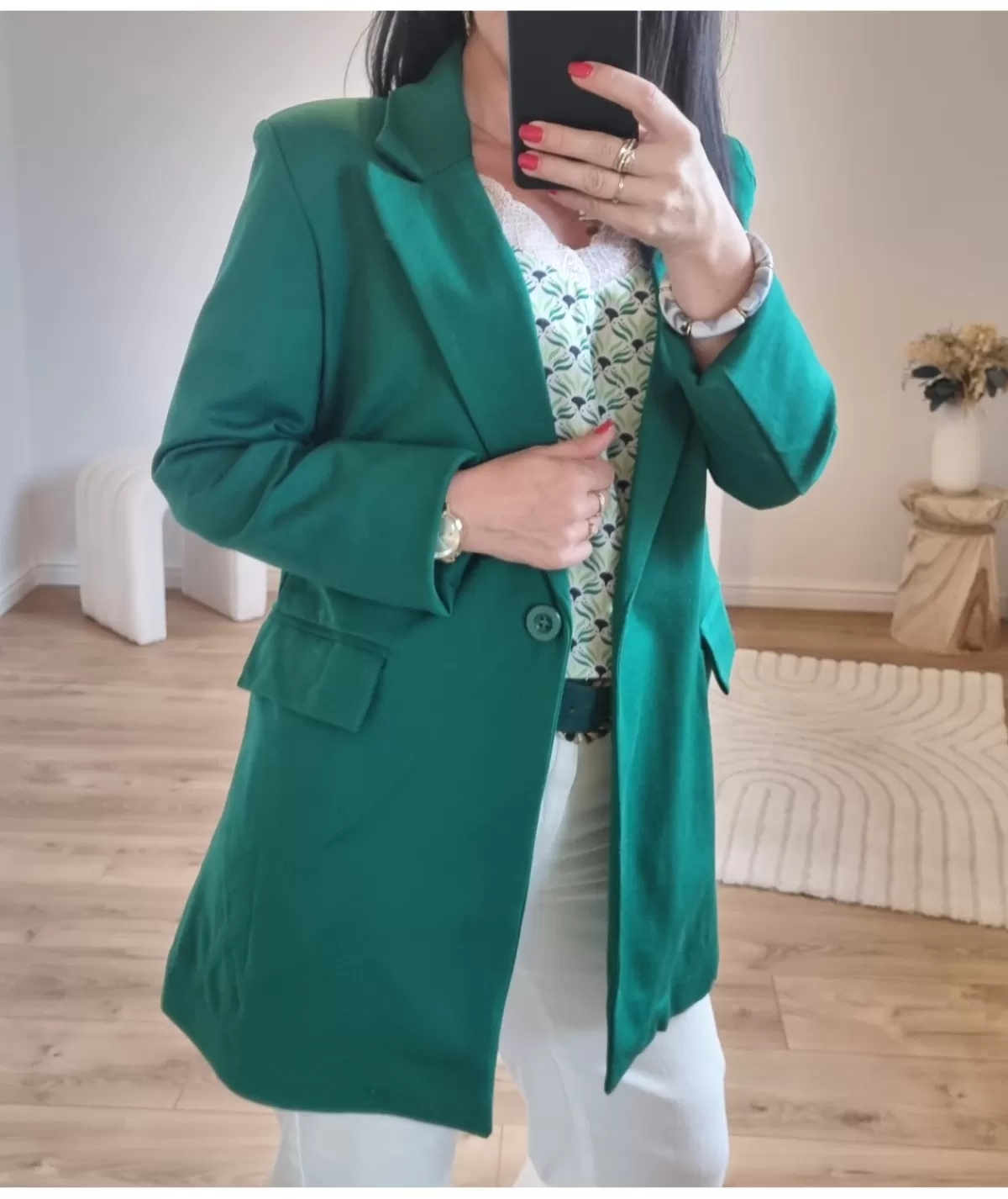 La boutique de Lilie Vestes>BLAZER ALISSA Vert