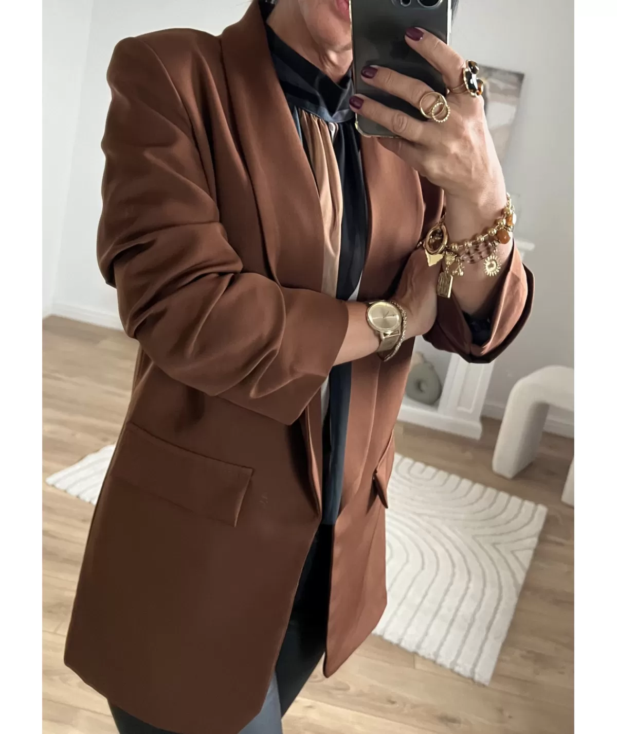 La boutique de Lilie Vestes>BLAZER JULES Marron