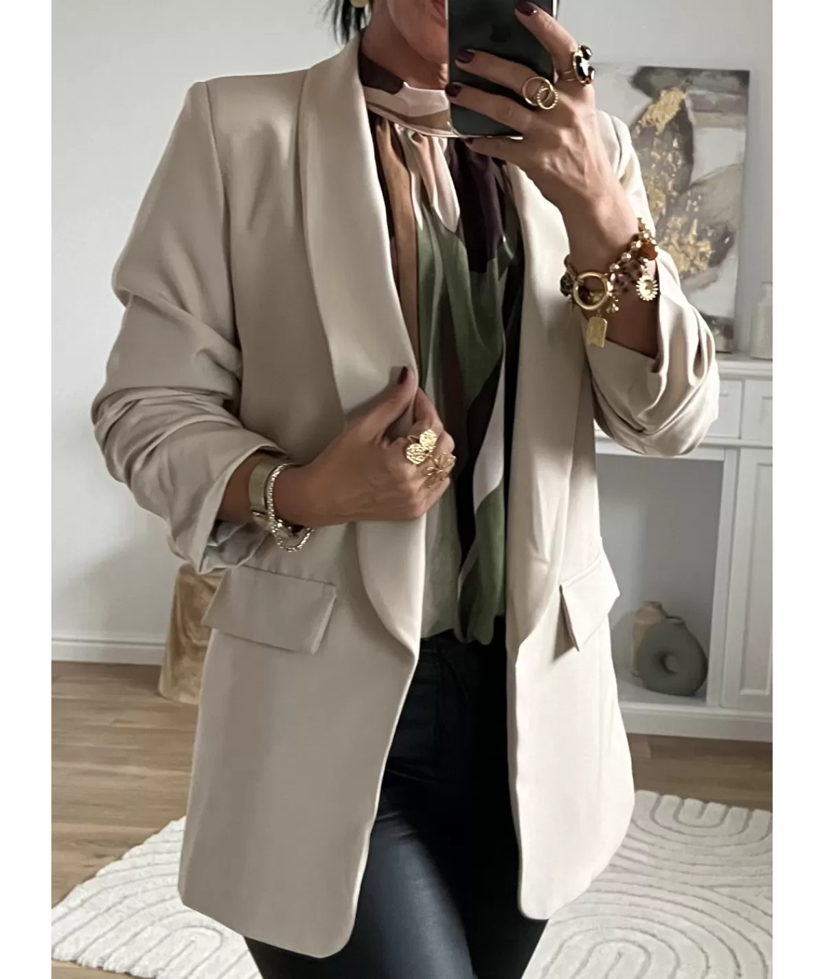 La boutique de Lilie Vestes>BLAZER JULES Beige