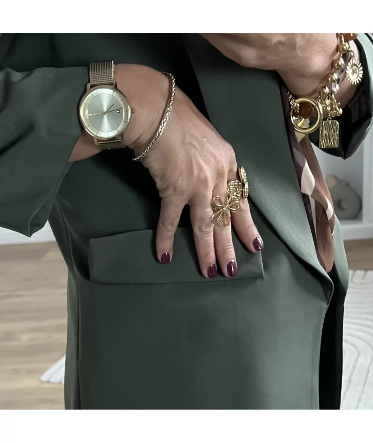La boutique de Lilie Vestes>BLAZER JULES Kaki