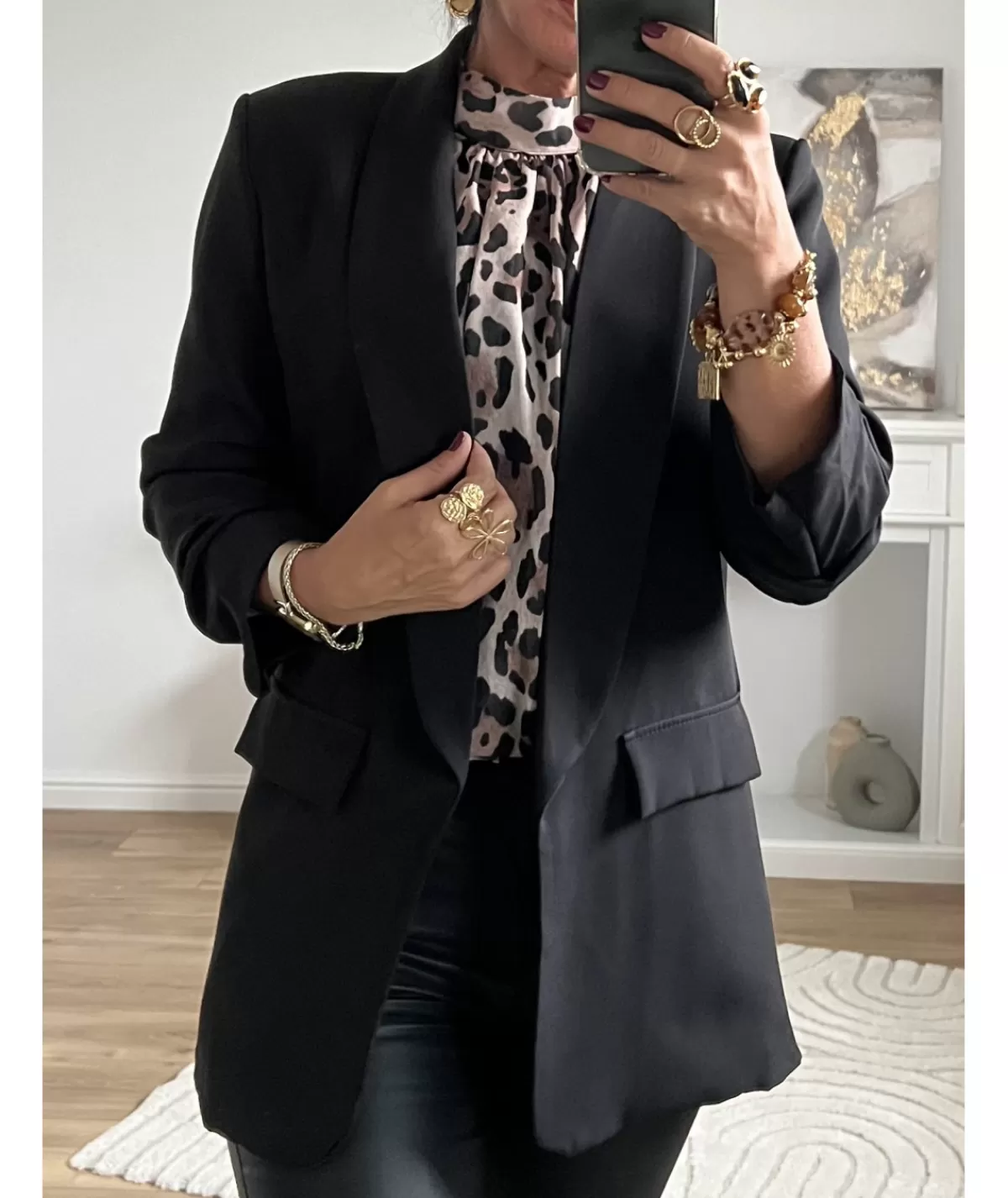 La boutique de Lilie Vestes>BLAZER JULES Noir