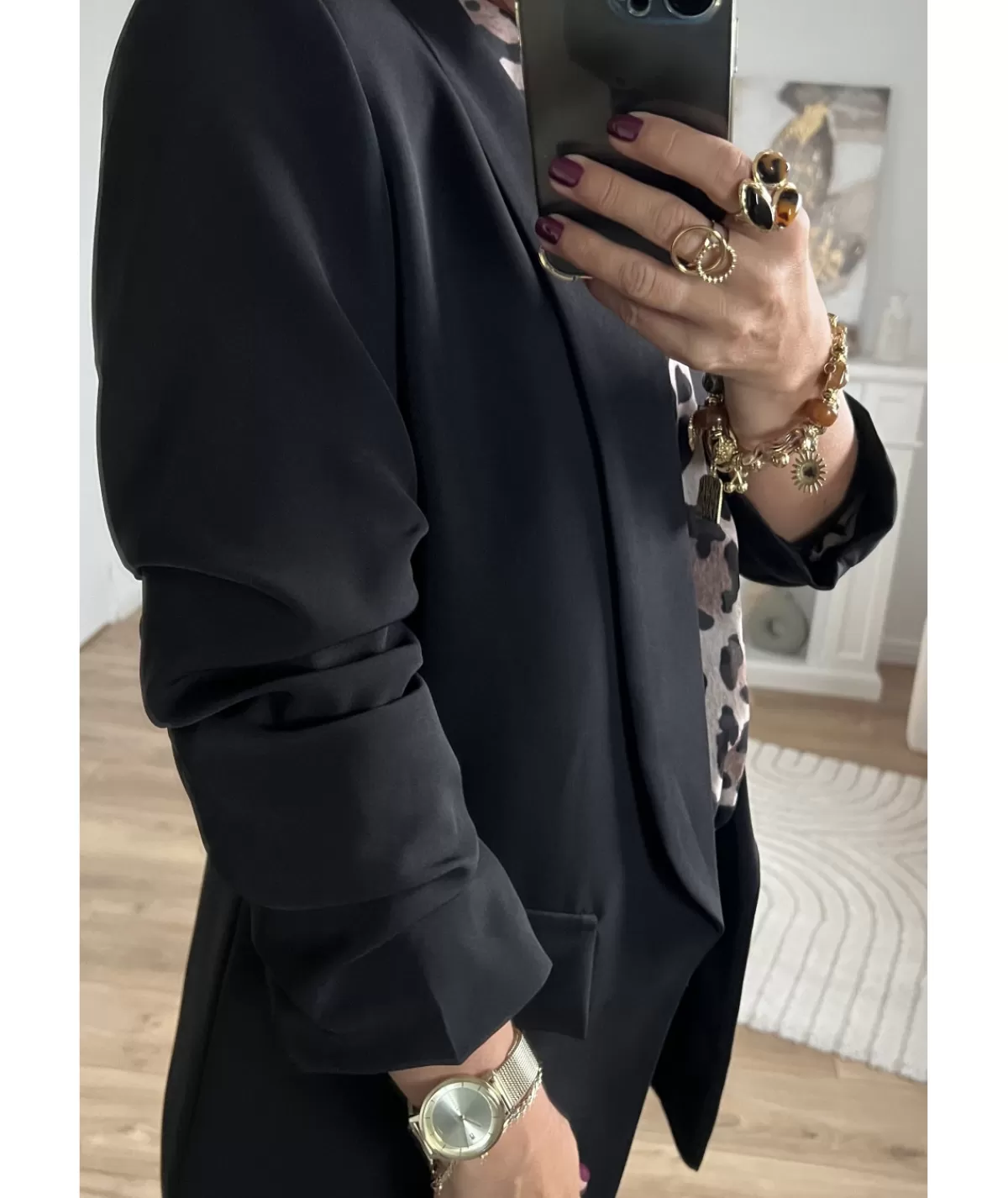La boutique de Lilie Vestes>BLAZER JULES Noir