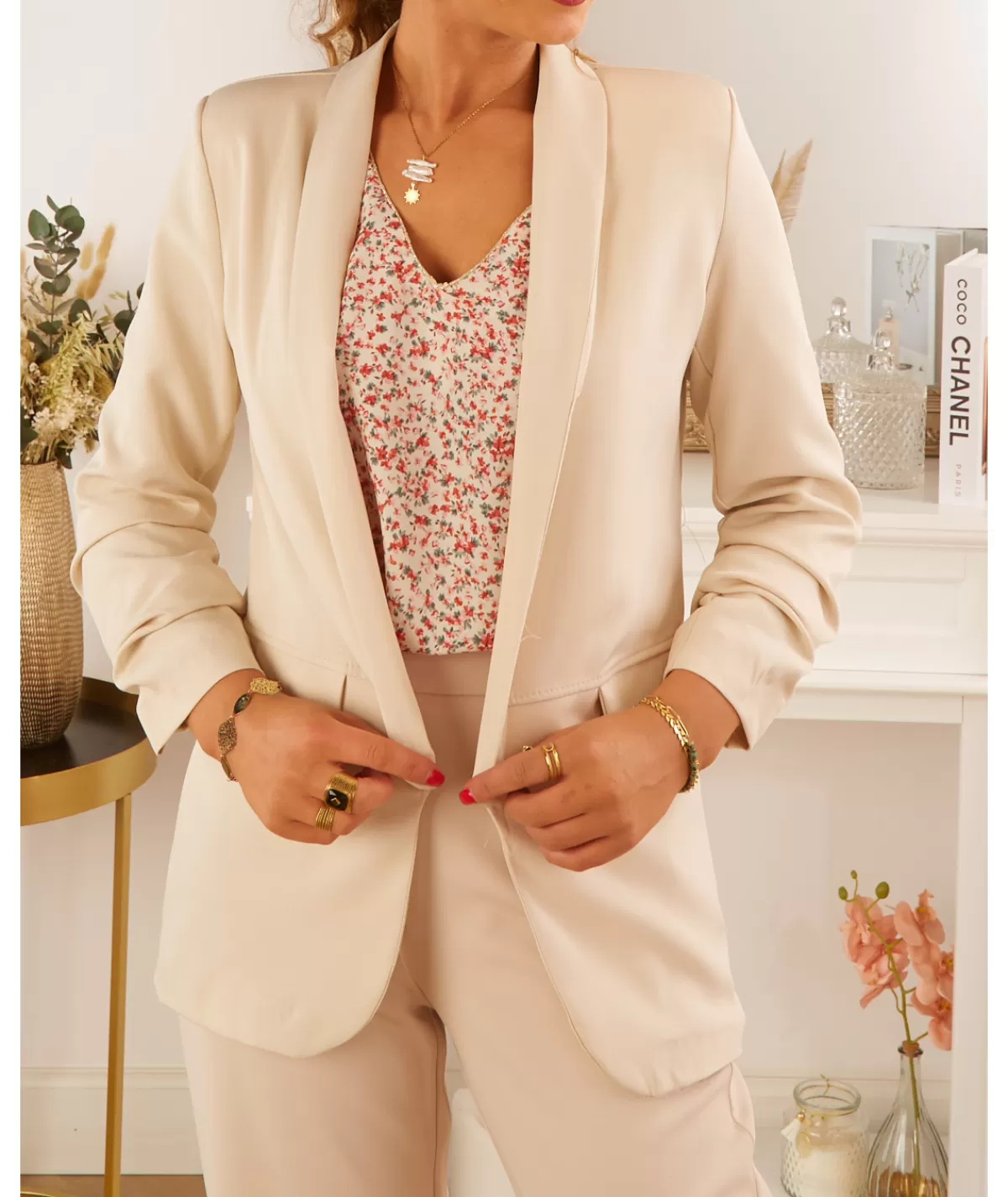 La boutique de Lilie Vestes>BLAZER MARYLOU II Beige
