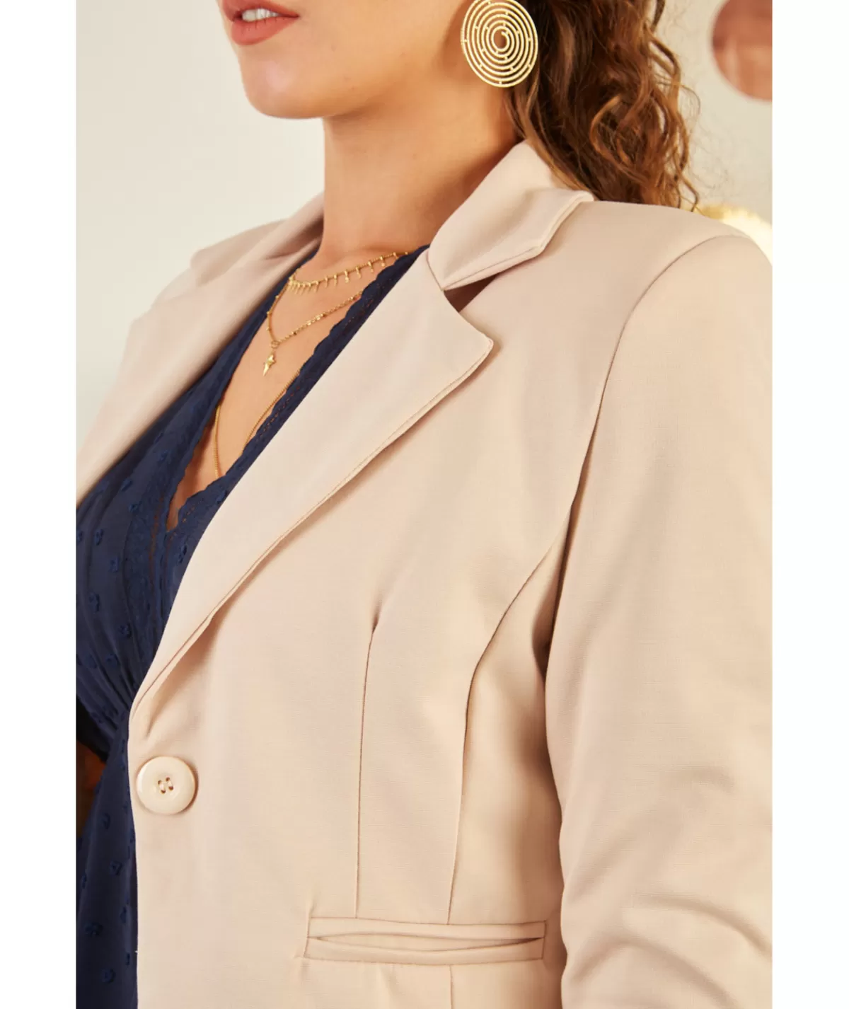 La boutique de Lilie Vestes>BLAZER MIRTA Beige